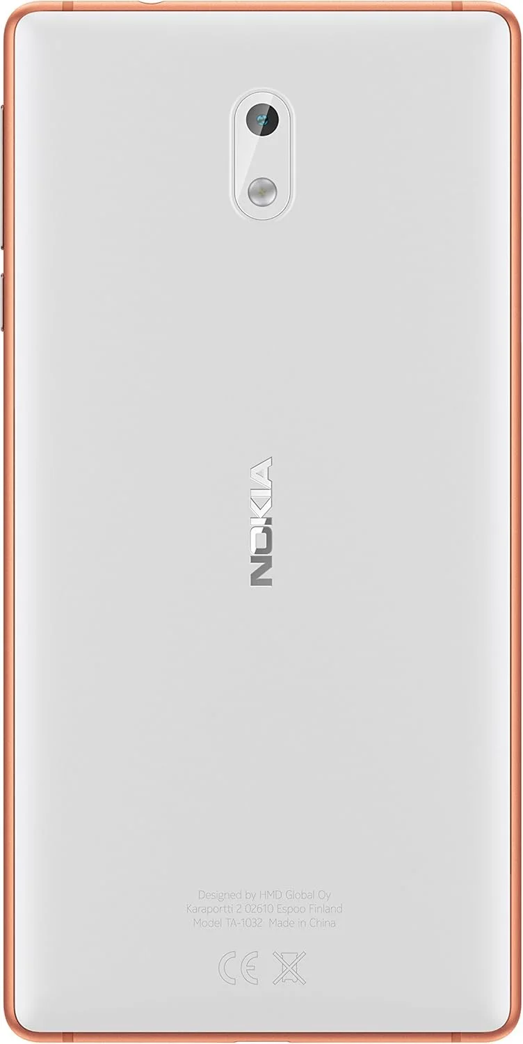 گوشی موبایل نوکیا 3 با حافظه 16 گیگابایت، اندروید، تک سیم کارت، نسخه بین المللی، آنلاک فکتوری، 4G LTE، رنگ سفید مسی گوشی موبایل نوکیا 3 با حافظه 16 گیگابایت، اندروید، تک سیم کارت، نسخه بین المللی، آنلاک فکتوری، 4G LTE، رنگ سفید مسی