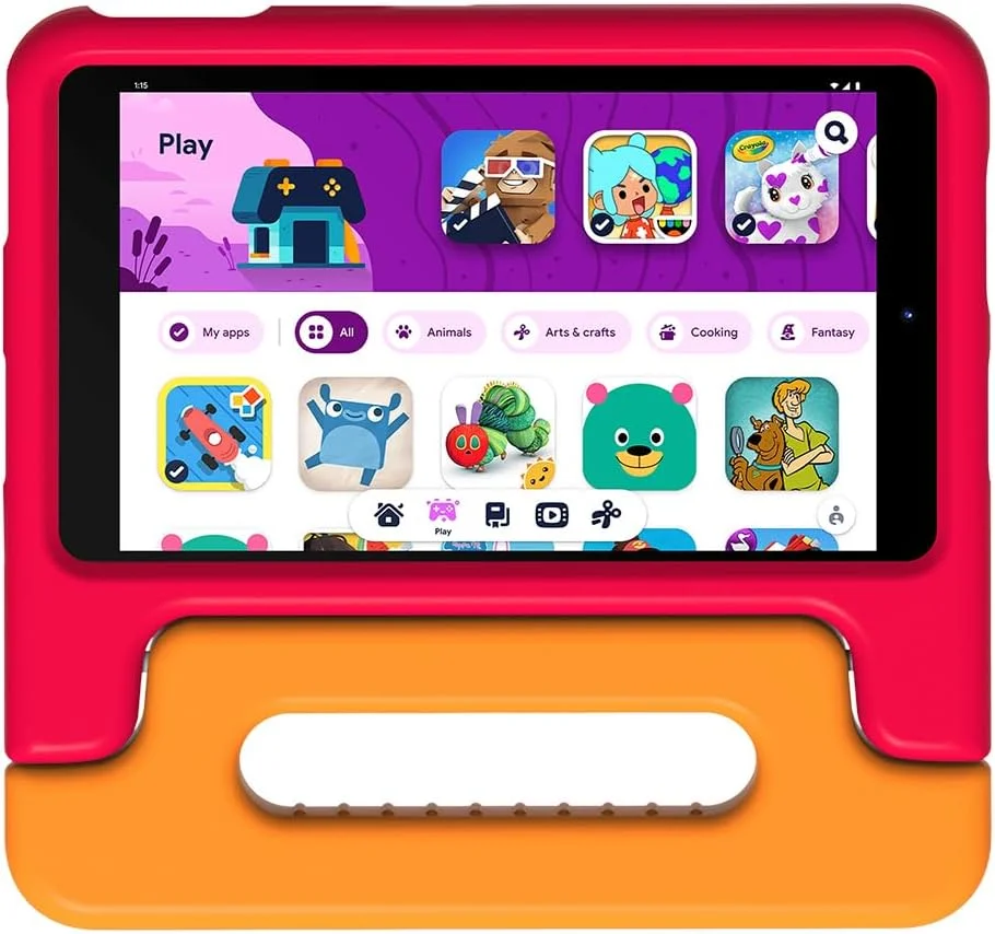 تبلت نوکیا T10 نسخه کودکان | همراه با کاور | اندروید 12 | صفحه نمایش 8 اینچی | نسخه ایالات متحده | 4/64 گیگابایت | دوربین 8 مگاپیکسلی | نارنجی/قرمز