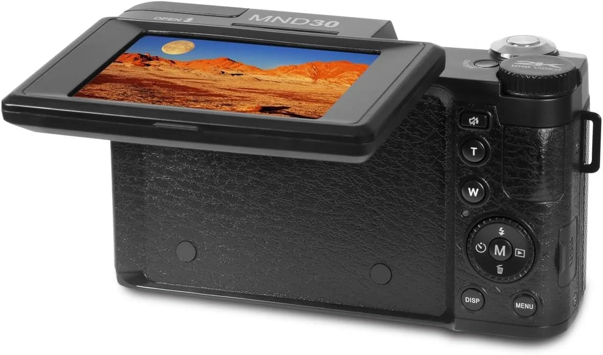 دوربین دیجیتال مینولتا MND30 با کیفیت 30 مگاپیکسل / 2.7K Ultra HD (مشکی)