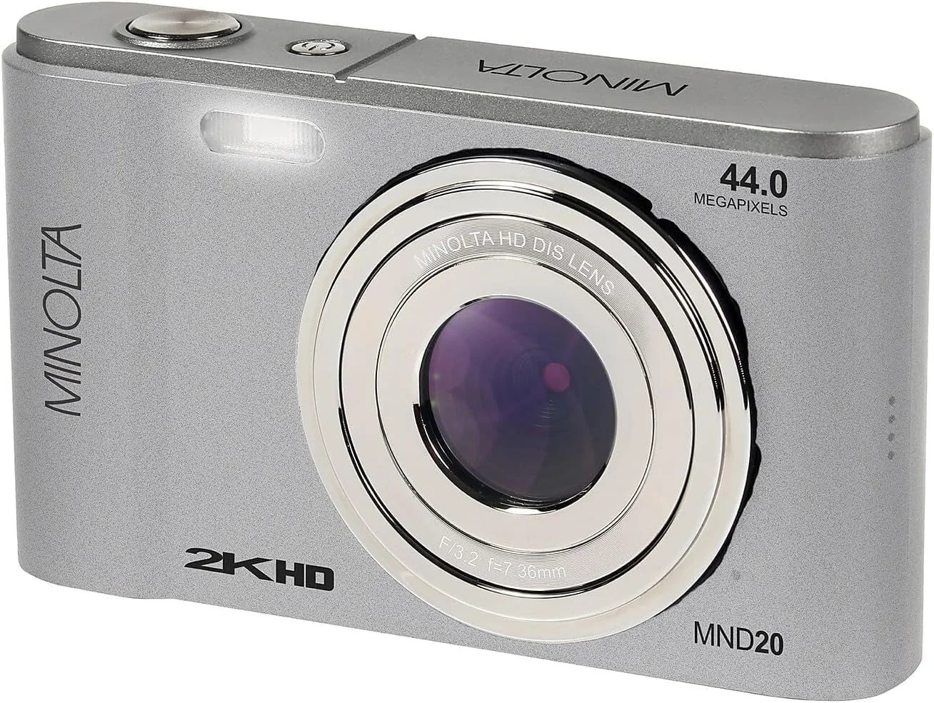 دوربین دیجیتال مینولتا MND20 با کیفیت 44 مگاپیکسل / 2.7K Quad HD (نقره ای) + کارت حافظه 32 گیگابایتی + سه پایه انعطاف پذیر 12 اینچی + کیف کارت حافظه + کارت خوان USB، SD/microSD + سایر موارد دوربین دیجیتال مینولتا MND20 با کیفیت 44 مگاپیکسل / 2.7K Quad HD (نقره ای) + کارت حافظه 32 گیگابایتی + سه پایه انعطاف پذیر 12 اینچی + کیف کارت حافظه + کارت خوان USB، SD/microSD + سایر موارد