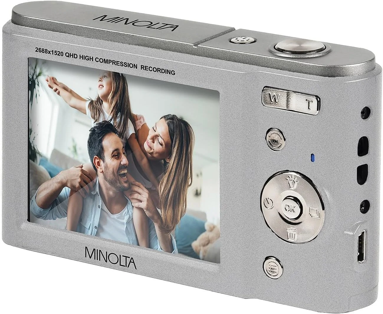 دوربین دیجیتال مینولتا MND20 با کیفیت 44 مگاپیکسل / 2.7K Quad HD (نقره ای) + کارت حافظه 32 گیگابایتی + سه پایه انعطاف پذیر 12 اینچی + کیف کارت حافظه + کارت خوان USB، SD/microSD + سایر موارد دوربین دیجیتال مینولتا MND20 با کیفیت 44 مگاپیکسل / 2.7K Quad HD (نقره ای) + کارت حافظه 32 گیگابایتی + سه پایه انعطاف پذیر 12 اینچی + کیف کارت حافظه + کارت خوان USB، SD/microSD + سایر موارد