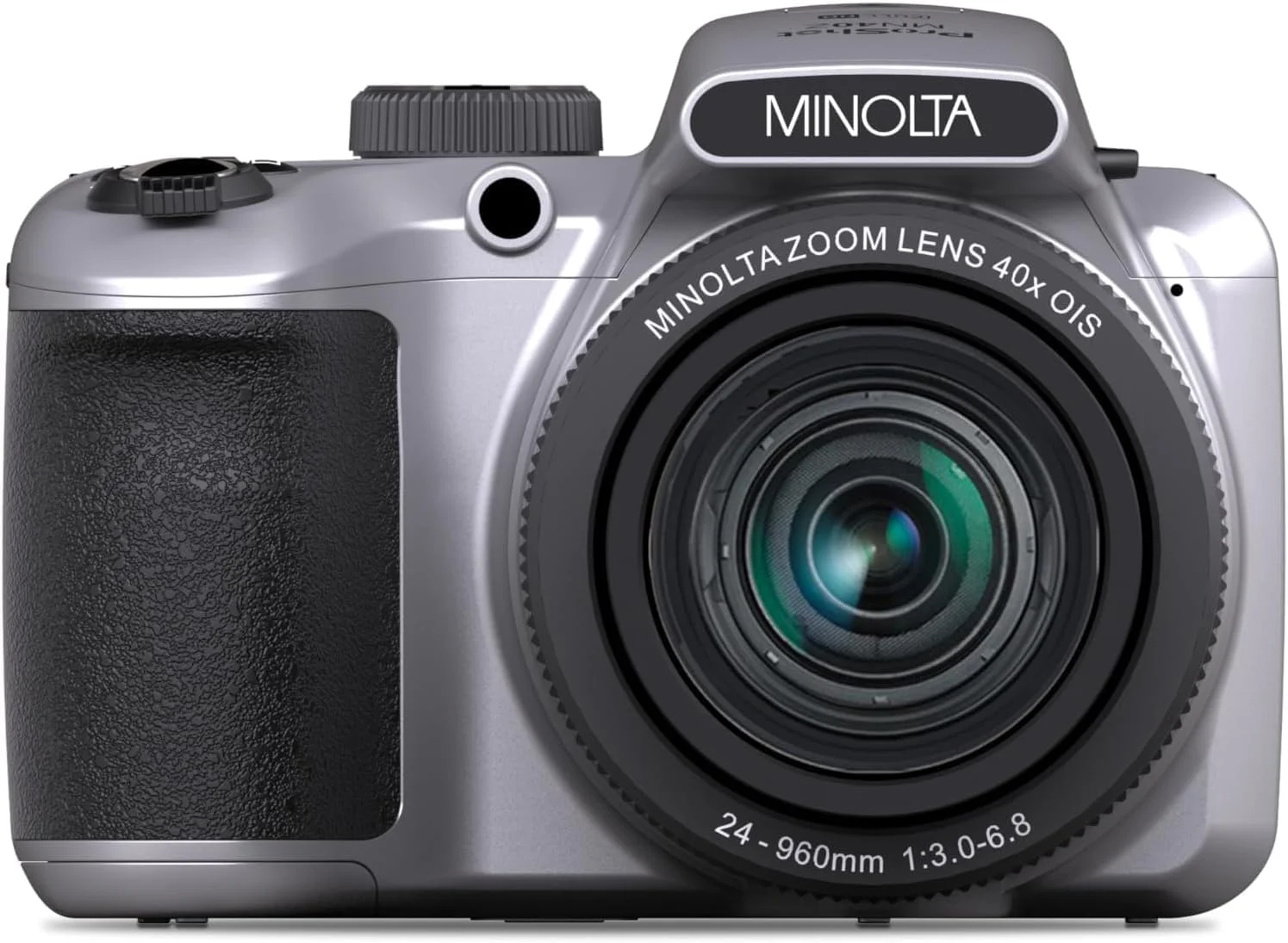 دوربین دیجیتال مینولتا 20 مگاپیکسل با زوم اپتیکال 40 برابر و فیلمبرداری 1080p FHD، نقره ای