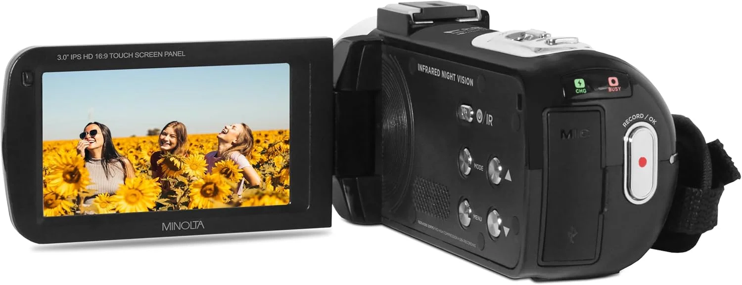 دوربین فیلمبرداری دید در شب مینولتا MN260NV با کیفیت 1080P FHD / 30 مگاپیکسل دوربین فیلمبرداری دید در شب مینولتا MN260NV با کیفیت 1080P FHD / 30 مگاپیکسل