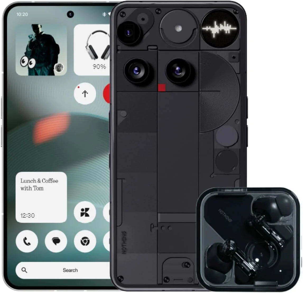 گوشی ناتینگ (3) مدل A024 5G مشکی، (16 گیگابایت رم، 512 گیگابایت حافظه داخلی) دوربین 50 مگاپیکسلی، صفحه نمایش 6.67 اینچی FHD+ انعطاف پذیر AMOLED LTPS، 5,150 میلی آمپر ساعت