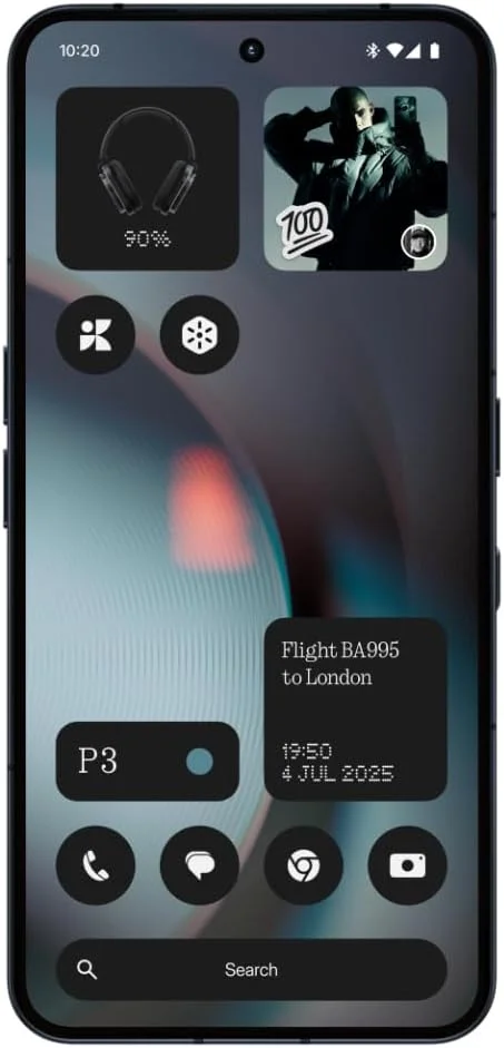 گوشی ناتینگ فون (3) A024 5G، رم 16 گیگابایت، حافظه داخلی 512 گیگابایت، صفحه نمایش 6.67 اینچی AMOLED، دوربین 50 مگاپیکسل، باتری 5150 میلی آمپر ساعت، مشکی