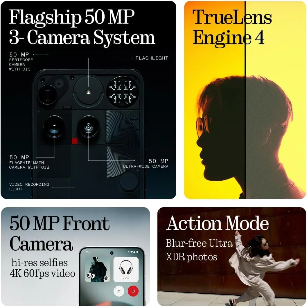 گوشی ناتینگ (3) مدل A024 5G مشکی، (16 گیگابایت رم، 512 گیگابایت حافظه داخلی) دوربین 50 مگاپیکسلی، صفحه نمایش 6.67 اینچی FHD+ انعطاف پذیر AMOLED LTPS، 5,150 میلی آمپر ساعت گوشی ناتینگ (3) مدل A024 5G مشکی، (16 گیگابایت رم، 512 گیگابایت حافظه داخلی) دوربین 50 مگاپیکسلی، صفحه نمایش 6.67 اینچی FHD+ انعطاف پذیر AMOLED LTPS، 5,150 میلی آمپر ساعت