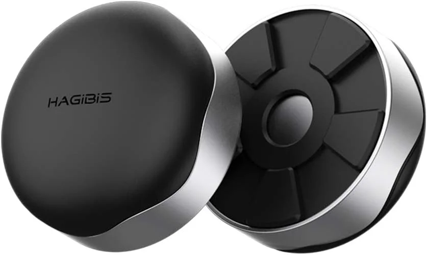 پایه خنک کننده لپ تاپ Hagibis، پایه لپ تاپ ارگونومیک کوچک نامرئی توپ خنک کننده قابل حمل مغناطیسی برای کامپیوتر MacBook Pro (نقره ای)