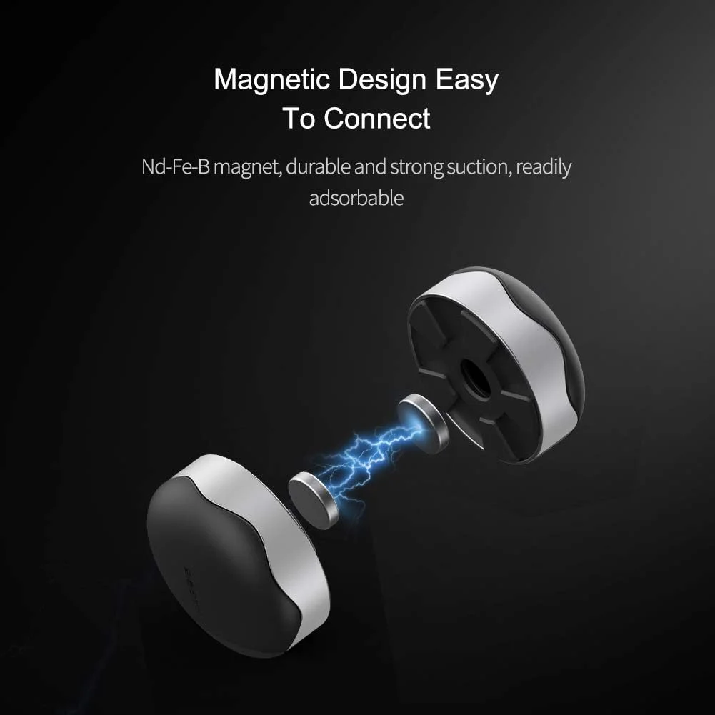 پایه خنک کننده لپ تاپ Hagibis، پایه لپ تاپ ارگونومیک کوچک نامرئی توپ خنک کننده قابل حمل مغناطیسی برای کامپیوتر MacBook Pro (نقره ای)