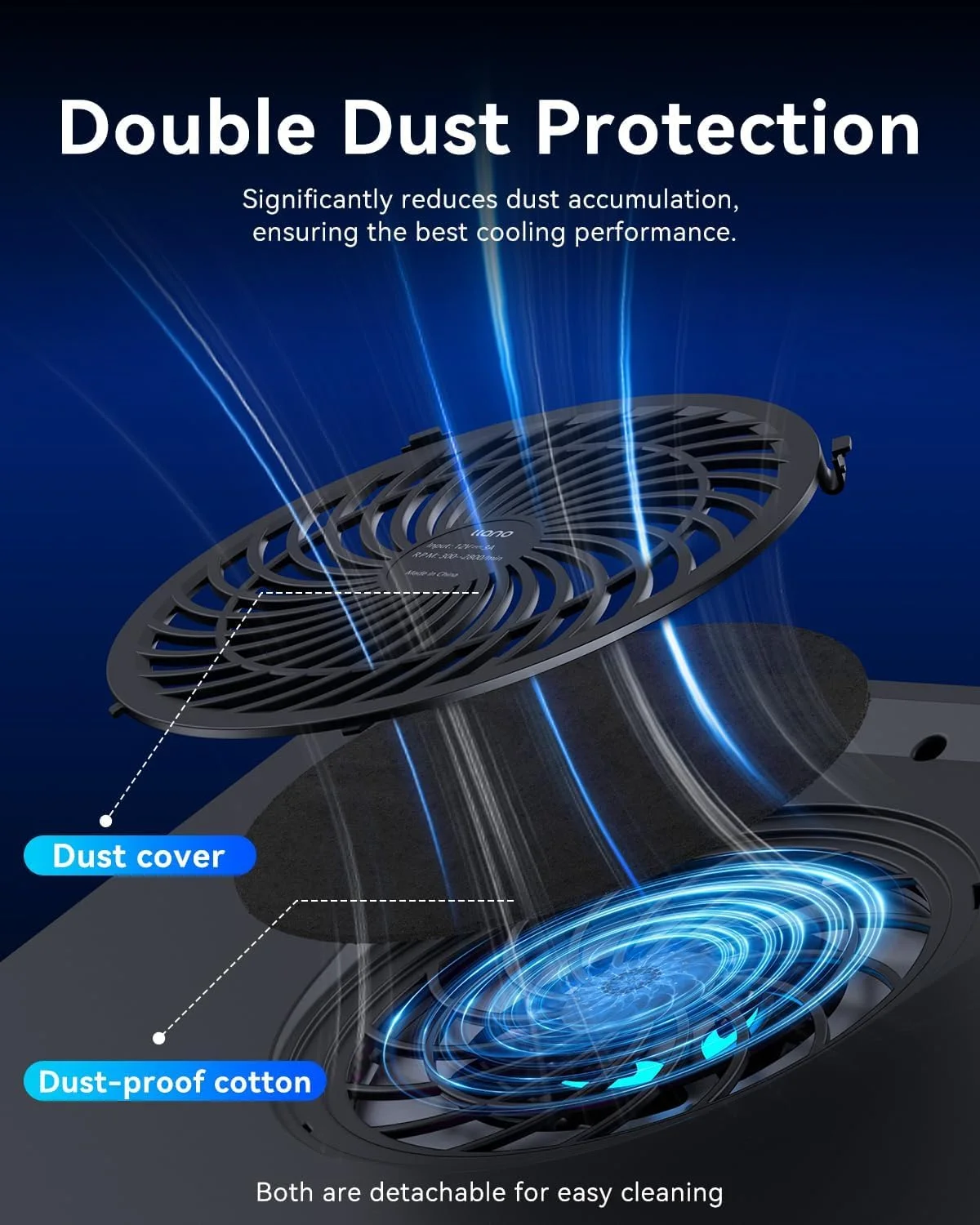 پد خنک کننده لپ تاپ RGB لانو با فن توربو قدرتمند، خنک کننده لپ تاپ گیمینگ با سرعت متغیر بی نهایت، کنترل لمسی، صفحه نمایش LCD، فوم آب بندی برای خنک کننده سریع لپ تاپ 15-19 اینچ پد خنک کننده لپ تاپ RGB لانو با فن توربو قدرتمند، خنک کننده لپ تاپ گیمینگ با سرعت متغیر بی نهایت، کنترل لمسی، صفحه نمایش LCD، فوم آب بندی برای خنک کننده سریع لپ تاپ 15-19 اینچ