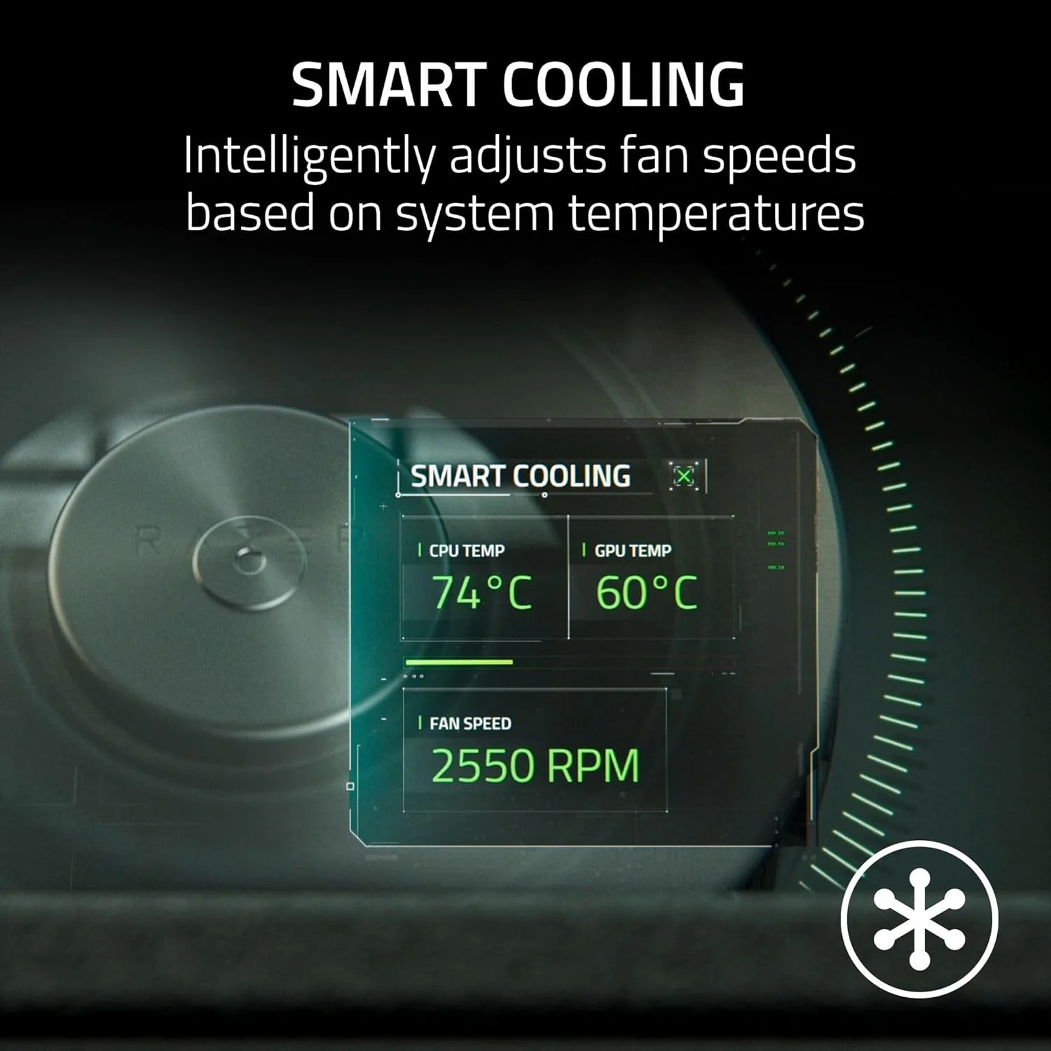 پد خنک کننده لپ تاپ Razer: هوشمند تطبیقی - کنترل هوشمند فن - محفظه فشار هوا - مناسب برای اکثر لپ تاپ ها و مک بوک های 14 تا 18 اینچ - منحنی های فن از پیش تعیین شده و سفارشی - 3 پورت USB Type A - Chroma RGB پد خنک کننده لپ تاپ Razer: هوشمند تطبیقی - کنترل هوشمند فن - محفظه فشار هوا - مناسب برای اکثر لپ تاپ ها و مک بوک های 14 تا 18 اینچ - منحنی های فن از پیش تعیین شده و سفارشی - 3 پورت USB Type A - Chroma RGB