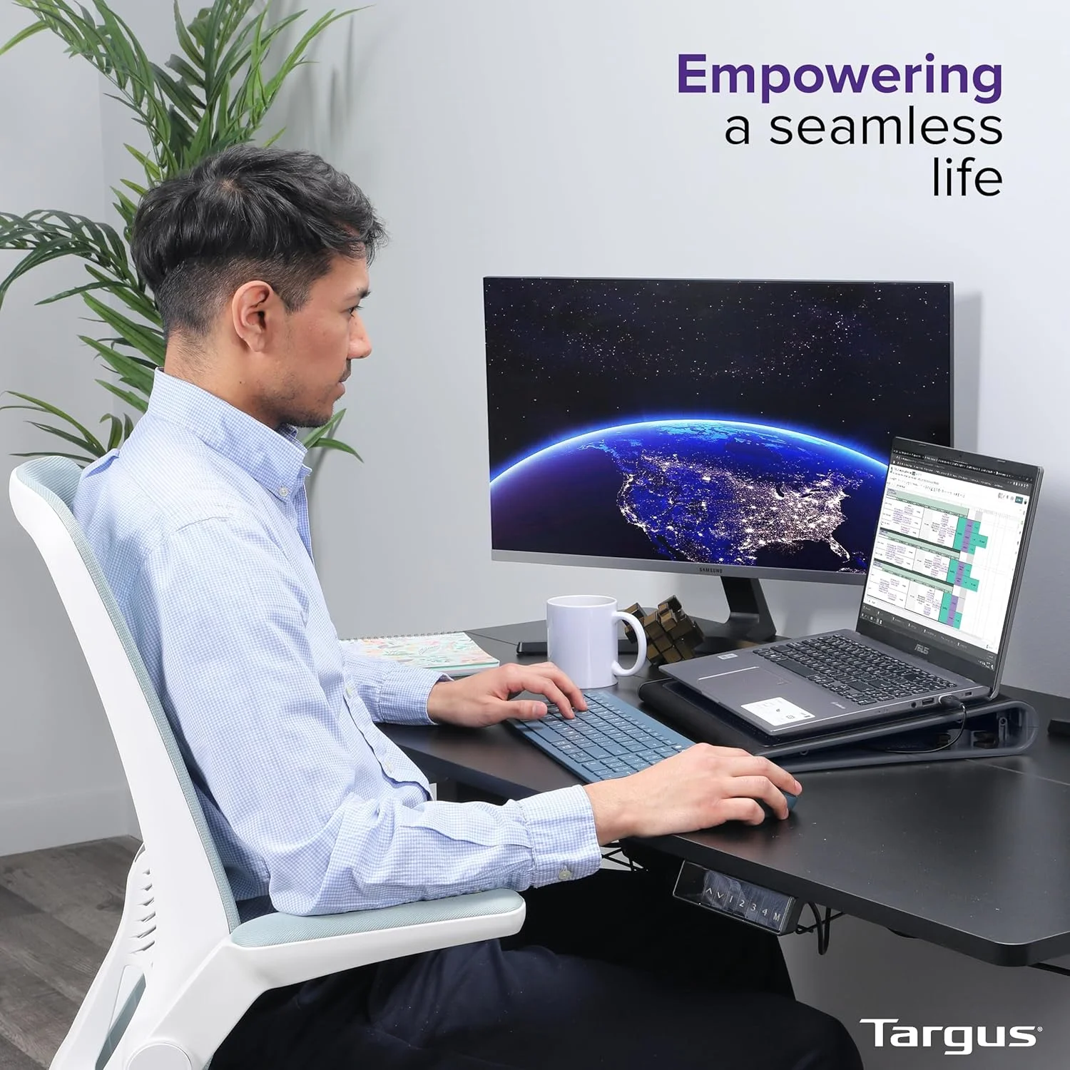 پایه خنک کننده لپ تاپ قابل حمل و سبک تارگوس با دو فن، جلوگیری از گرم شدن بیش از حد، پورت USB LED، پد خنک کننده برای لپ تاپ، مشکی/خاکستری (Awe55Us) مشکی با خاکستری پایه خنک کننده لپ تاپ قابل حمل و سبک تارگوس با دو فن، جلوگیری از گرم شدن بیش از حد، پورت USB LED، پد خنک کننده برای لپ تاپ، مشکی/خاکستری (Awe55Us) مشکی با خاکستری