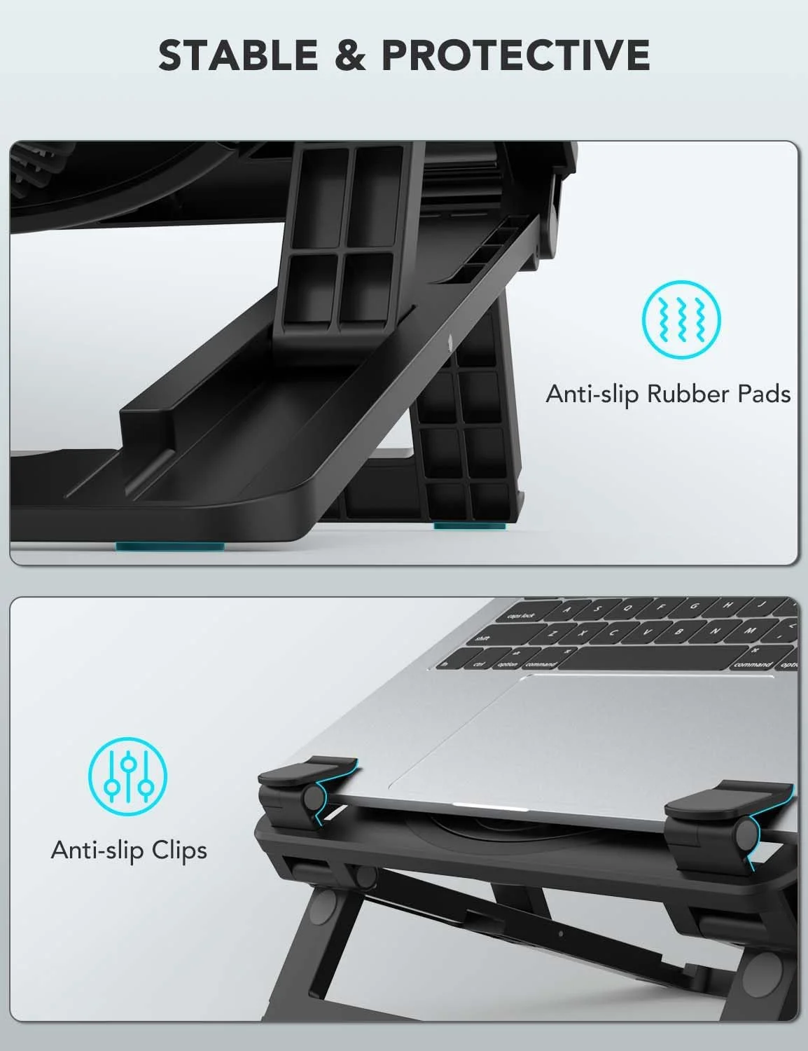 پایه خنک کننده لپ تاپ PHOCAR، پایه قابل تنظیم با فن خنک کننده برای تبلت ها، تلفن های همراه، لپ تاپ ها، سازگار با iPad، iPhone Pro Max، MacBook، Dell، HP و غیره، از 7 تا 17 اینچ… پایه خنک کننده لپ تاپ PHOCAR، پایه قابل تنظیم با فن خنک کننده برای تبلت ها، تلفن های همراه، لپ تاپ ها، سازگار با iPad، iPhone Pro Max، MacBook، Dell، HP و غیره، از 7 تا 17 اینچ…