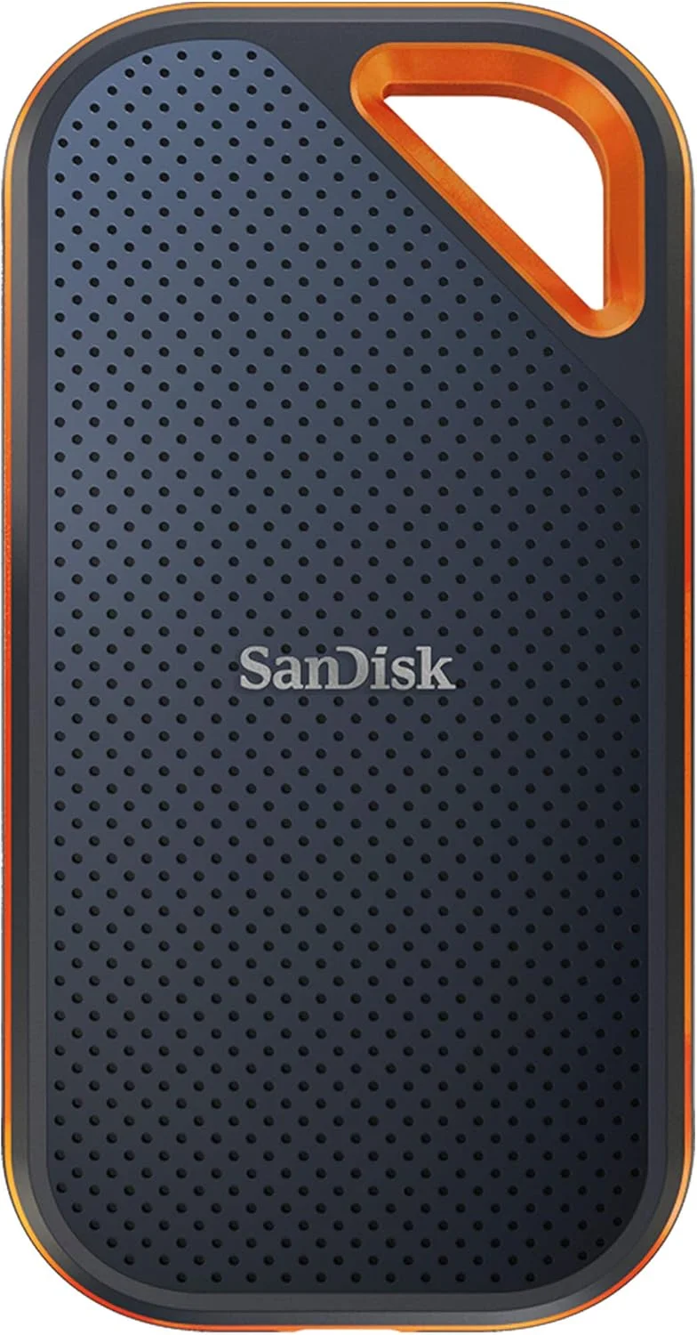 SSD اکسترنال پرتابل SanDisk Extreme PRO با ظرفیت 2 ترابایت - سرعت تا 2000 مگابایت بر ثانیه - USB-C, USB 3.2 Gen 2x2 - مدل SDSSDE81-2T00-G25