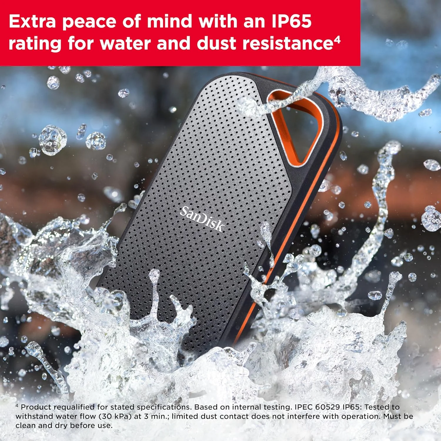 SSD اکسترنال پرتابل SanDisk Extreme PRO با ظرفیت 2 ترابایت - سرعت تا 2000 مگابایت بر ثانیه - USB-C, USB 3.2 Gen 2x2 - مدل SDSSDE81-2T00-G25