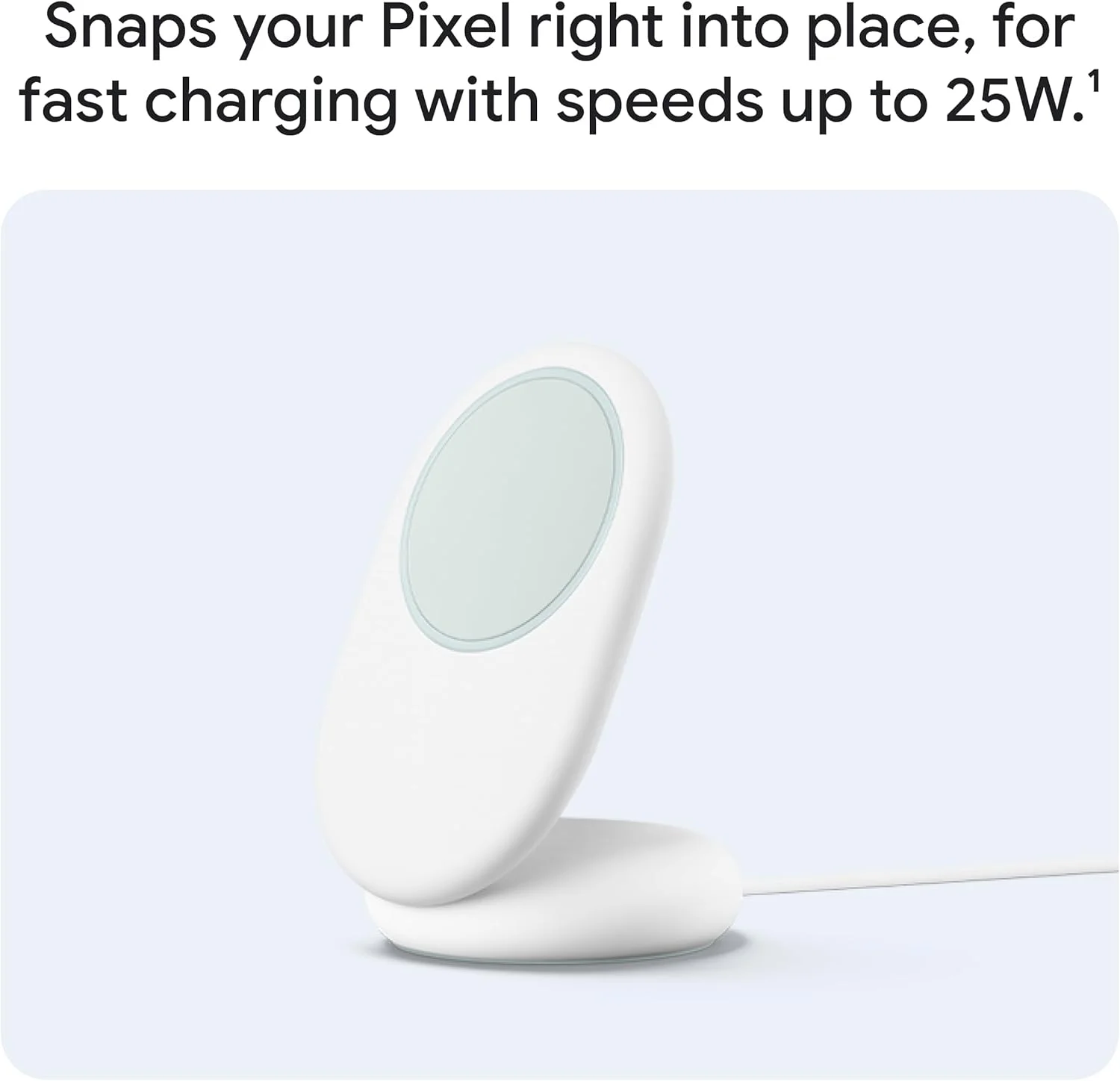 شارژر Google Pixelsnap با پایه نگهدارنده - شارژر بی سیم 25 واتی Qi2 و پایه نگهدارنده شارژر Google Pixelsnap با پایه نگهدارنده - شارژر بی سیم 25 واتی Qi2 و پایه نگهدارنده