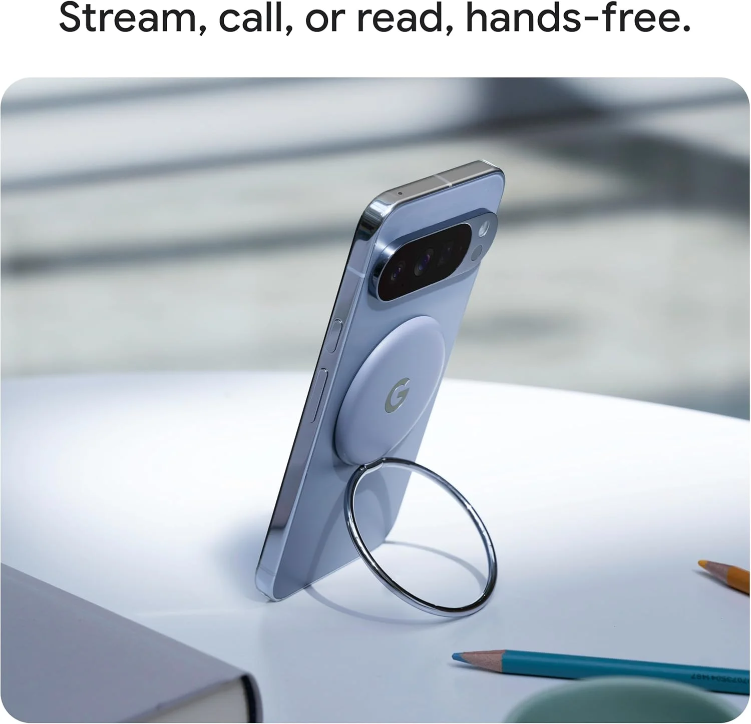 پایه انگشتی Pixelsnap - سازگار با Qi2 - مشاهده بدون دست پایه انگشتی Pixelsnap - سازگار با Qi2 - مشاهده بدون دست