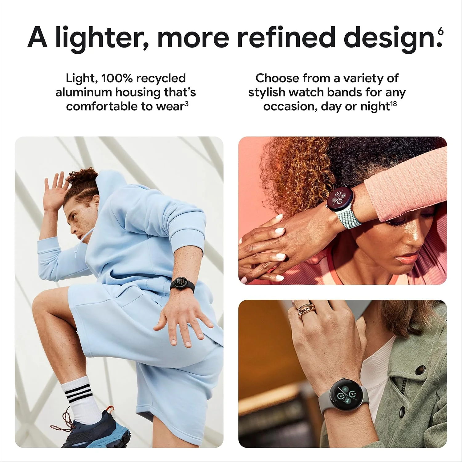 ساعت هوشمند گوگل پیکسل واچ 2 (مدل قبلی) با بهترین ویژگی های Fitbit - ردیابی ضربان قلب، مدیریت استرس، ویژگی های ایمنی - ساعت هوشمند اندروید - قاب آلومینیومی نقره ای براق - بند Bay Active - Wi-Fi ساعت هوشمند گوگل پیکسل واچ 2 (مدل قبلی) با بهترین ویژگی های Fitbit - ردیابی ضربان قلب، مدیریت استرس، ویژگی های ایمنی - ساعت هوشمند اندروید - قاب آلومینیومی نقره ای براق - بند Bay Active - Wi-Fi