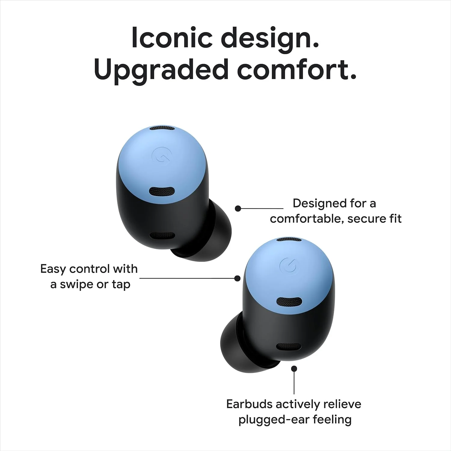 هدفون بی سیم Google Pixel Buds Pro با قابلیت حذف نویز - عمر باتری تا 31 ساعت با محفظه شارژ[2] - هدفون بلوتوثی - سازگار با اندروید - رنگ Bay