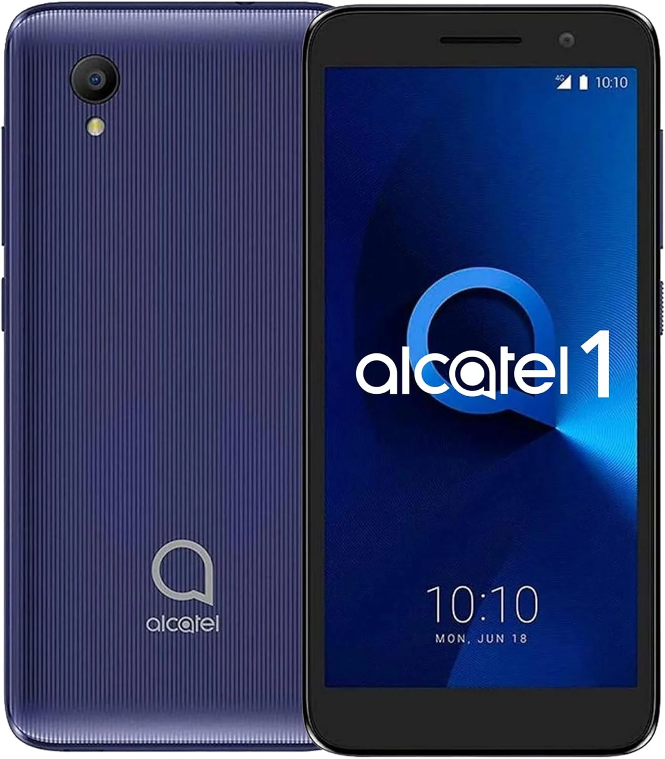 گوشی موبایل آلکاتل 1 (16 گیگابایت) صفحه نمایش 5.0 اینچی Full View، باتری قابل تعویض، رادیو FM، دو سیم کارت GSM آنلاک شده نسخه بین المللی 4G LTE مدل 5033E (مشکی مایل به آبی)