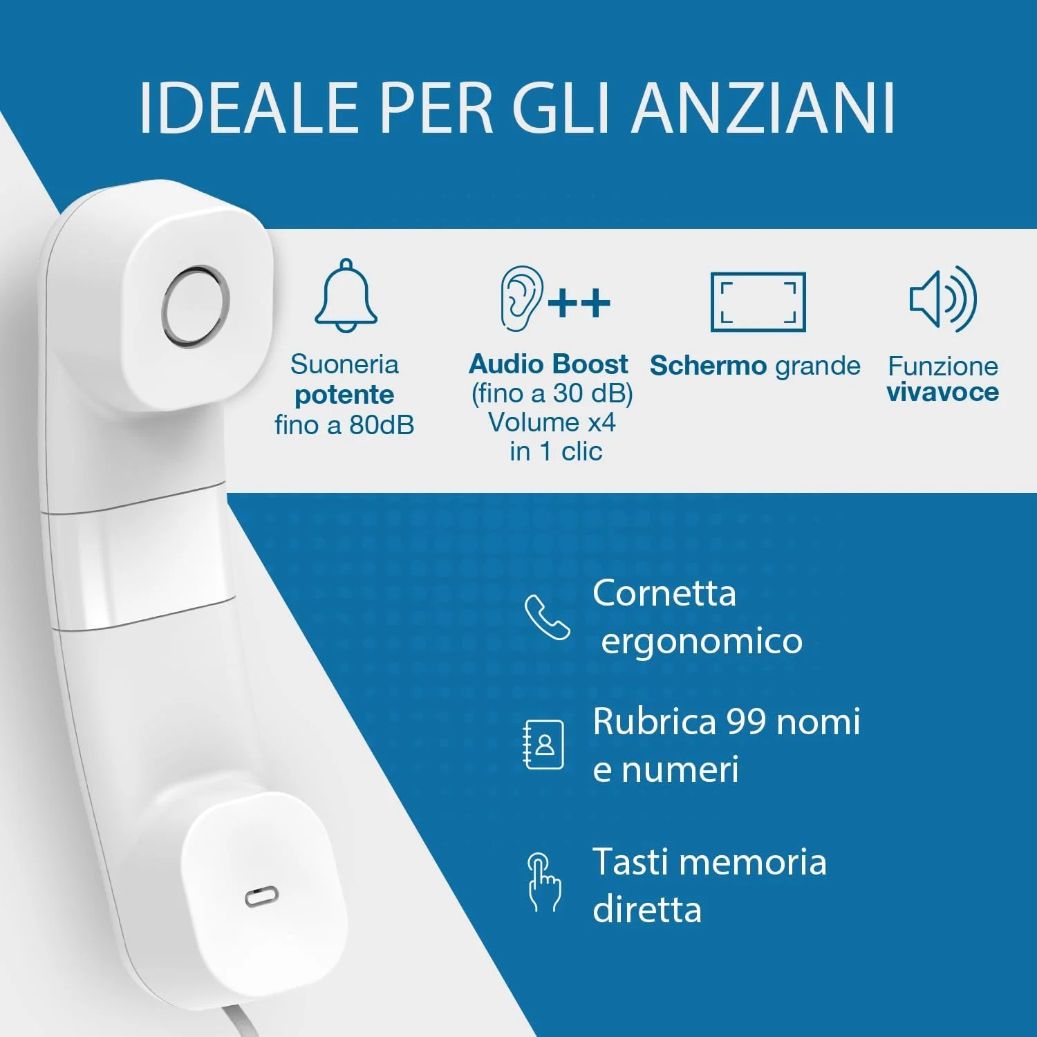 تلفن رومیزی آلکاتل TMAX70 FR WHTCORDED آنالوگ سفید