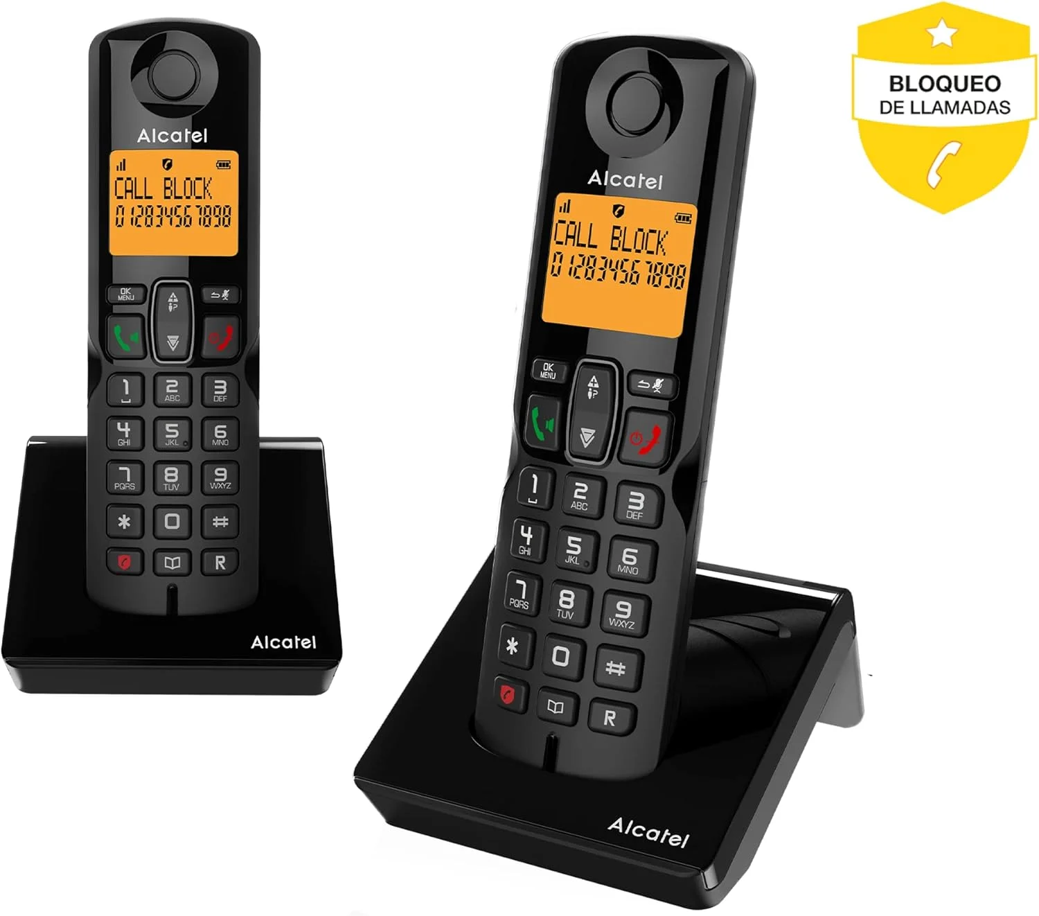 تلفن بی سیم آلکاتل S280 Duo مشکی تلفن بی سیم آلکاتل S280 Duo مشکی