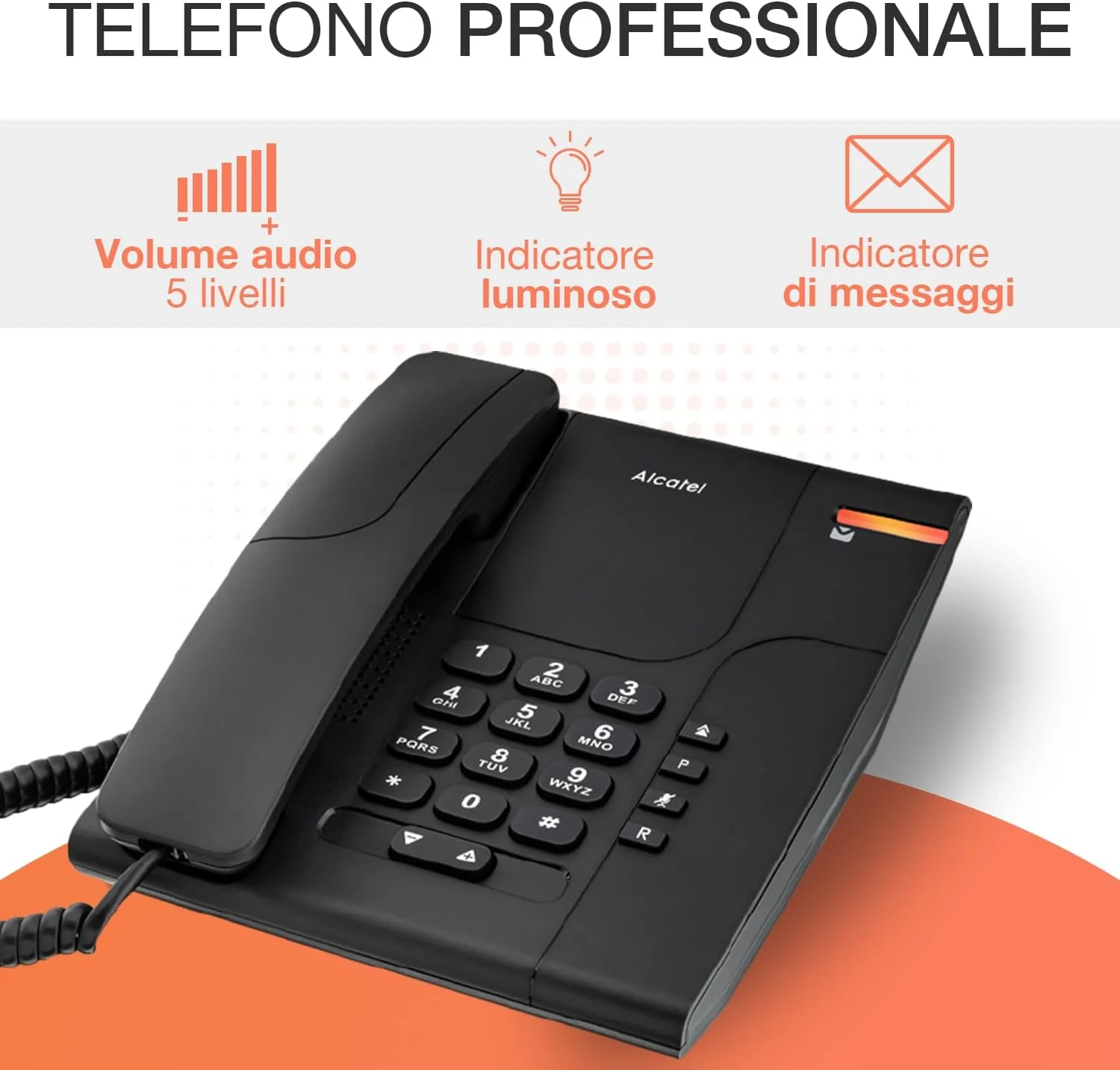 تلفن ثابت آلکاتل Temporis 180 مشکی