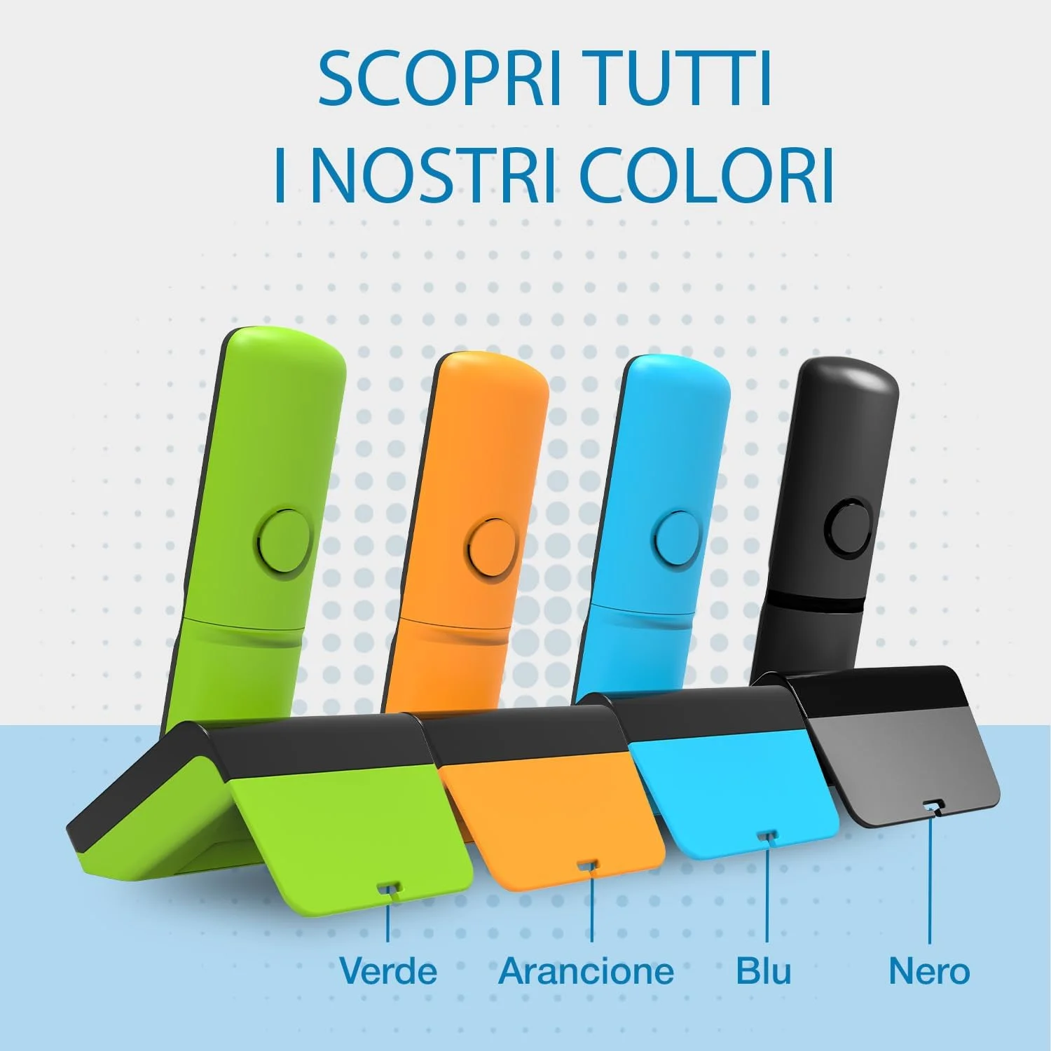 تلفن بی سیم آلکاتل S280 مشکی و آبی با قابلیت تماس هندزفری، قفل و دفترچه تلفن با 50 نام و شماره