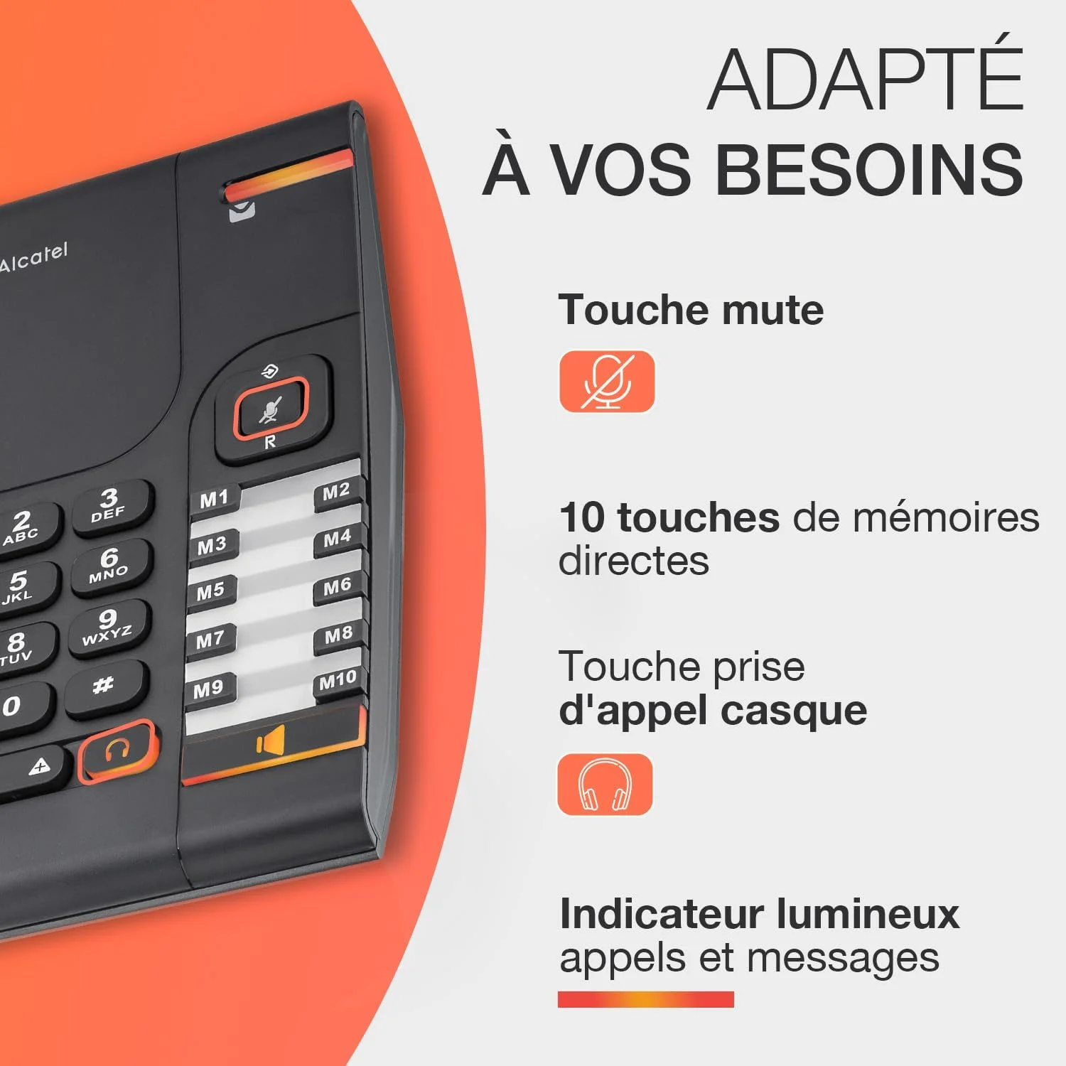 تلفن آلکاتل Temporis PRO 380 (عملکرد هندزفری)