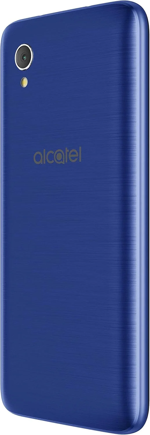 گوشی موبایل آلکاتل 1 (2019) سیم کارت آزاد آنلاک شده UK 4G، نمایشگر FullView 18:9 با دوربین 8 مگاپیکسلی، 1 گیگابایت رم / 8 گیگابایت حافظه و اندروید Oreo (نسخه Go) - آبی متالیک