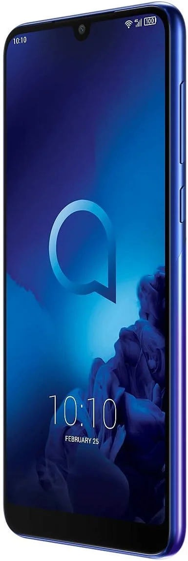 گوشی موبایل آلکاتل 3 (2019) دو سیم کارت 32 گیگابایت حافظه داخلی + 3 گیگابایت رم (فقط GSM | بدون CDMA) نسخه بین المللی آنلاک شده کارخانه 4G/LTE (آبی)