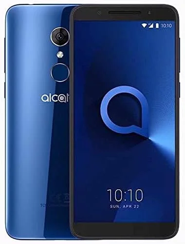 گوشی موبایل آلکاتل 3 دو سیم کارت 16 گیگابایت ROM + 2 گیگابایت RAM (فقط GSM | بدون CDMA) کارخانه آنلاک 4G/LTE (آبی) - نسخه بین المللی