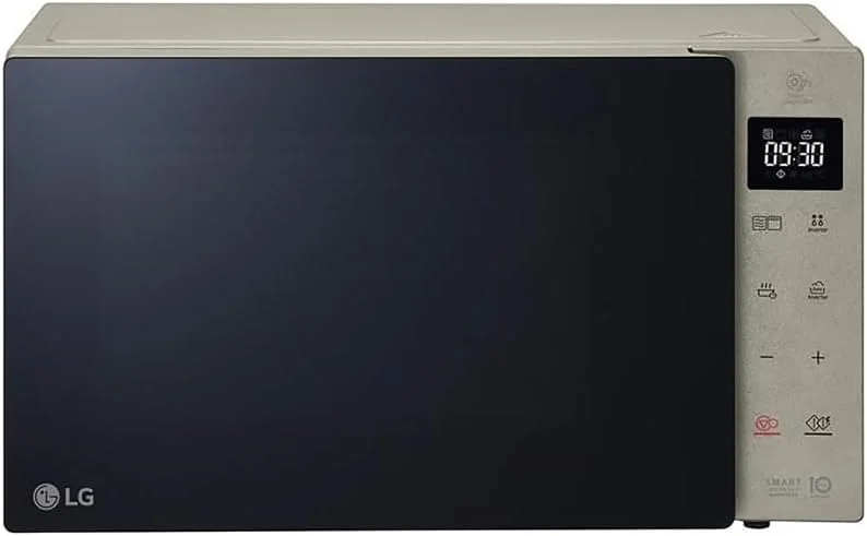 مایکروویو ال جی مدل MH6535NBS با گریل و فناوری اینورتر هوشمند، توان 1000 وات، ظرفیت 25 لیتر، 32 برنامه اتوماتیک و نمایشگر دیجیتال