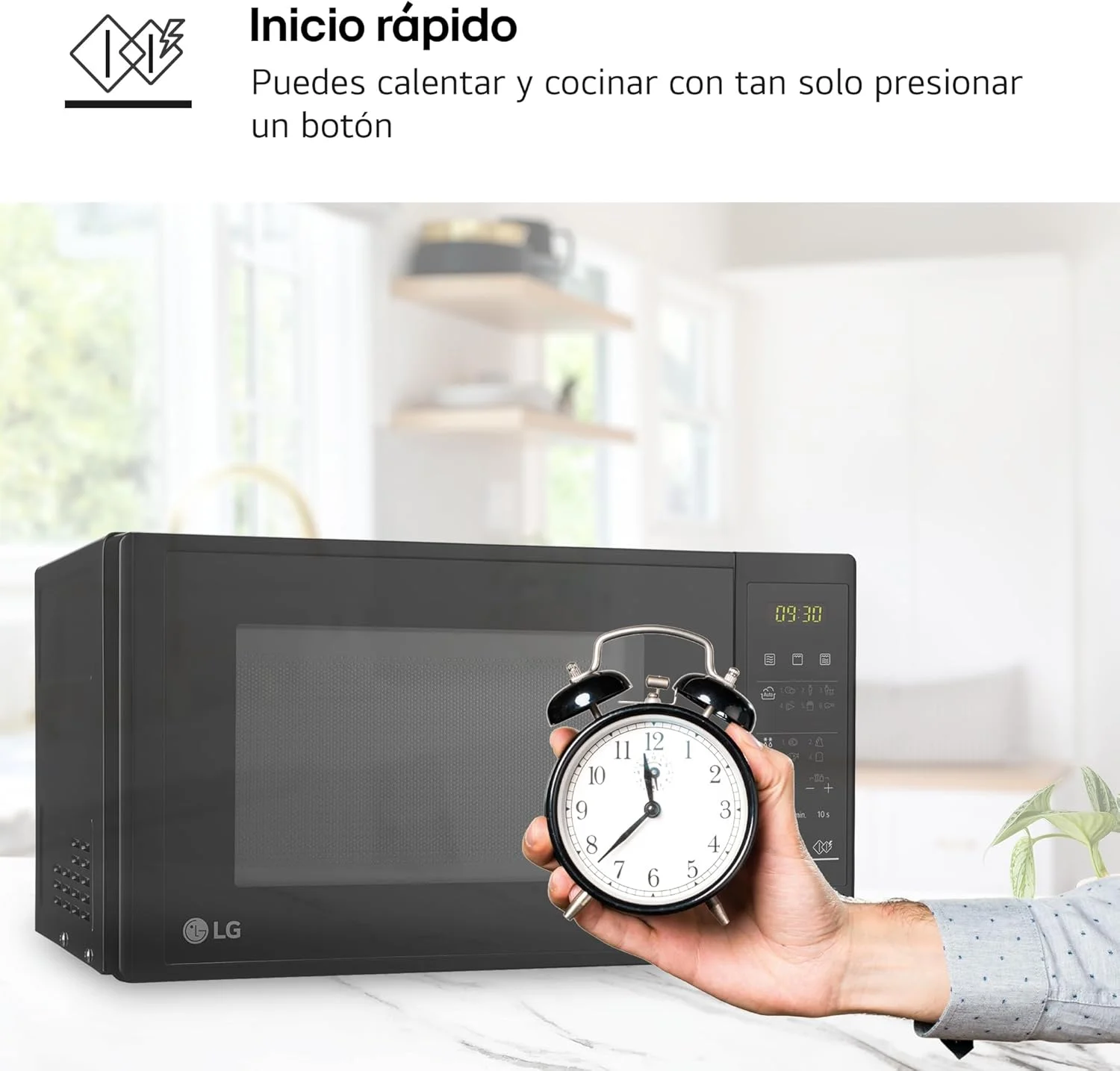 مایکروویو گریل ال جی مدل MH6042D با ظرفیت 20 لیتر، توان 700 وات، 5 سطح قدرت، تمیزکاری آسان، مشکی مایکروویو گریل ال جی مدل MH6042D با ظرفیت 20 لیتر، توان 700 وات، 5 سطح قدرت، تمیزکاری آسان، مشکی