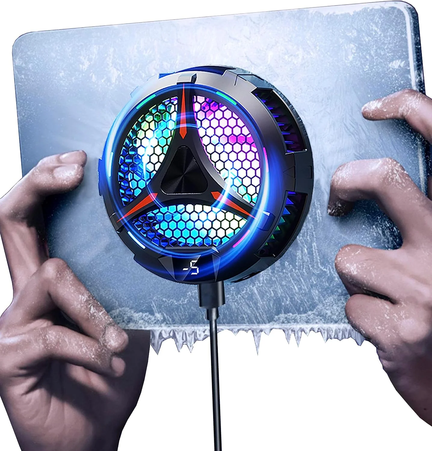 خنک کننده آیپد ACEDAYS، خنک کننده مغناطیسی تبلت برای آیپد/سرفیس پرو/تب سامسونگ، سازگار با استیم دک، رادیاتور جهانی با نمایشگر دما برای بازی های موبایلی، پخش زنده تیک تاک خنک کننده آیپد ACEDAYS، خنک کننده مغناطیسی تبلت برای آیپد/سرفیس پرو/تب سامسونگ، سازگار با استیم دک، رادیاتور جهانی با نمایشگر دما برای بازی های موبایلی، پخش زنده تیک تاک