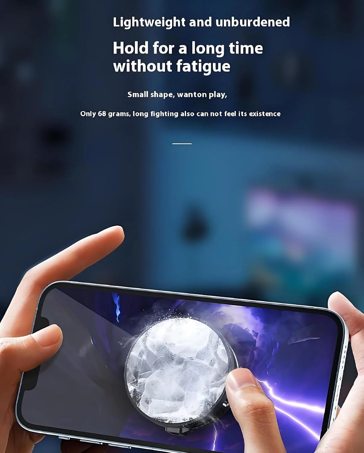 خنک کننده تبلت گیمینگ ALISMAEEL، خنک کننده مغناطیسی تبلت برای آیپد/سرفیس پرو/سامسونگ تب/استیم دک، قاب خنک کننده آیپد با مانیتور دما، نور LED گیمینگ برای بازی موبایل، پخش زنده تیک تاک