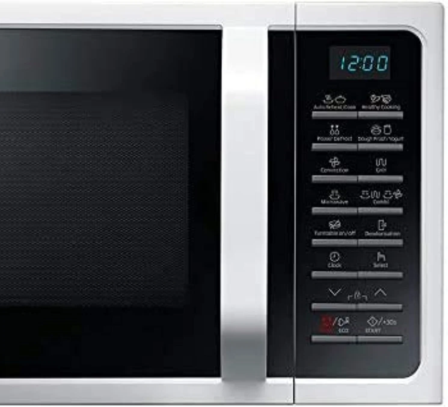 مایکروویو گریل و کانوکشن سامسونگ 28 لیتری با پخت و پز سالم، سفید - MC28H5015AW "حداقل 1 سال گارانتی سازنده" (نسخه امارات)