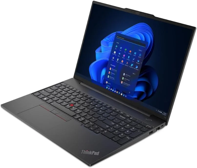 لپ تاپ تجاری لنوو Thinkpad E16 G1 با صفحه نمایش 16 اینچی FHD، پردازنده نسل سیزدهم Intel Core i7-1355U | رم 16 گیگابایتی DDR4 | حافظه SSD 1 ترابایتی | گرافیک Intel Iris Xe | حسگر اثر انگشت | ویندوز 11 پرو + کیف لپ تاپ 15.6 اینچی لنوو (1 سال گارانتی لنوو)
