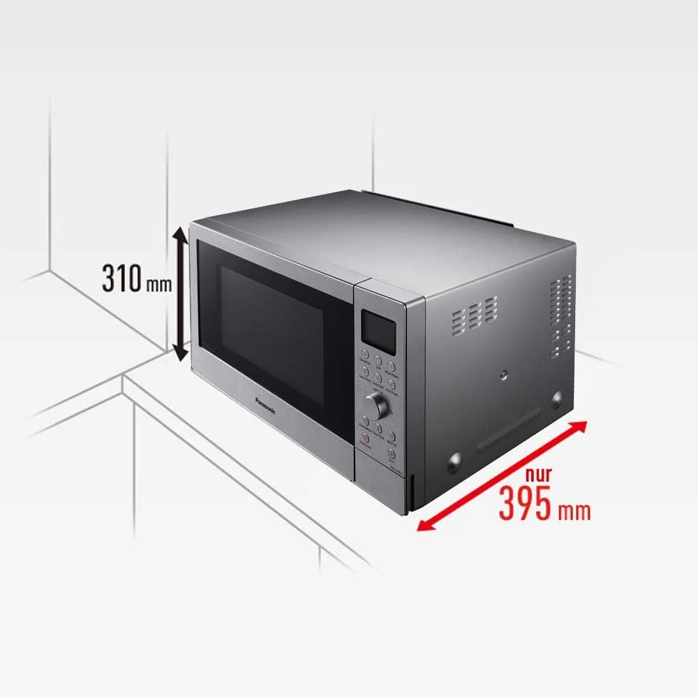 مایکروویو ترکیبی رومیزی پاناسونیک NN-CD58، ظرفیت 27 لیتر، توان 1000 وات، استیل ضد زنگ