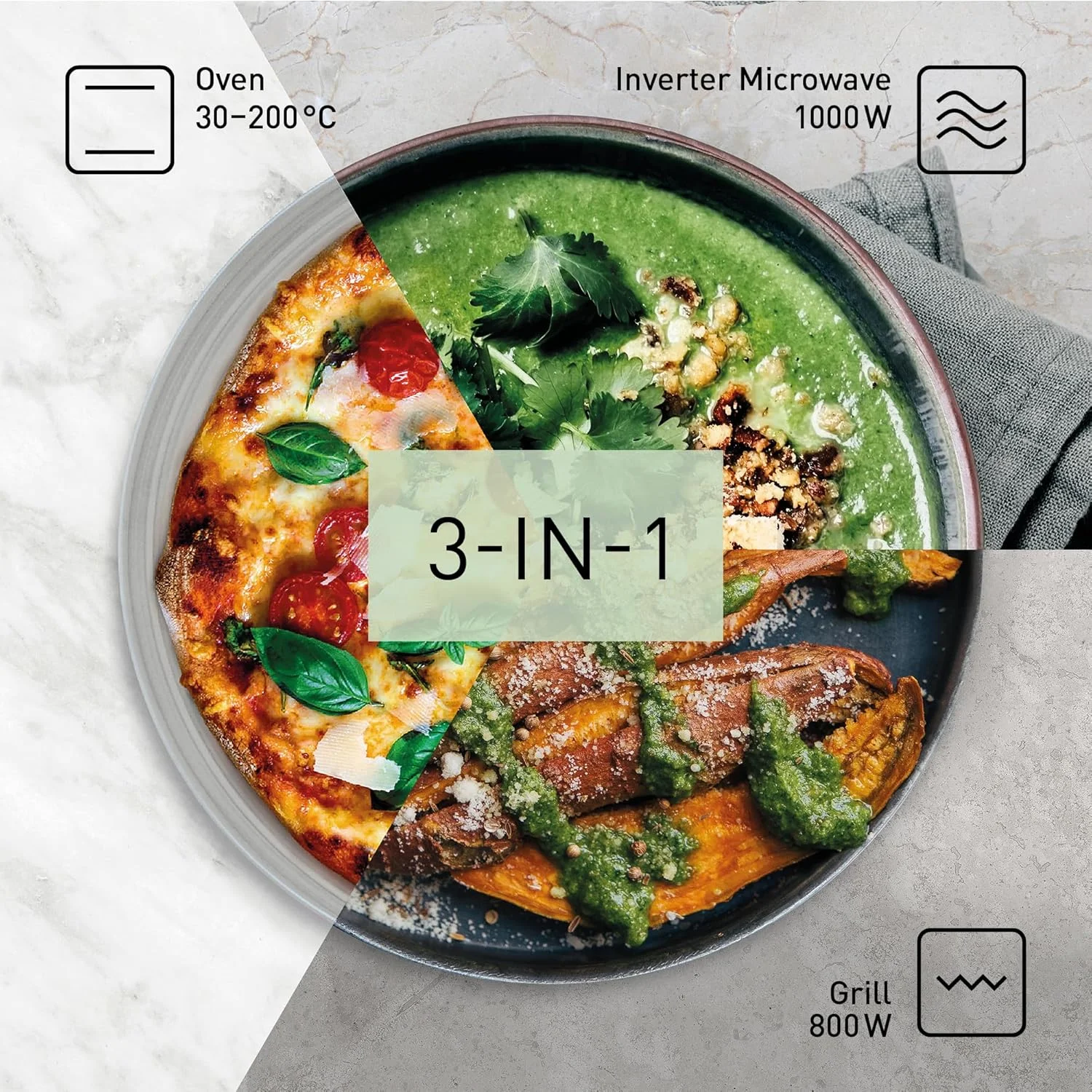 مایکروویو ترکیبی پاناسونیک مدل NN-DF37PWEPG