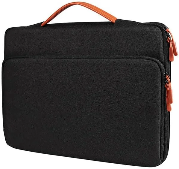 کیف آستین لپ تاپ Skycare سایز 14/16 اینچ مناسب برای لپ تاپ/نوت بوک/تبلت سازگار با MacBook Air/Pro، Dell، HP، Acer، Asus، Lenovo، مقاوم در برابر آب با دسته بالایی (مشکی، 15.6-16 اینچ)