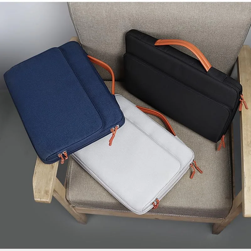 کیف آستین لپ تاپ Skycare سایز 14/16 اینچ مناسب برای لپ تاپ/نوت بوک/تبلت سازگار با MacBook Air/Pro، Dell، HP، Acer، Asus، Lenovo، مقاوم در برابر آب با دسته بالایی (مشکی، 15.6-16 اینچ)