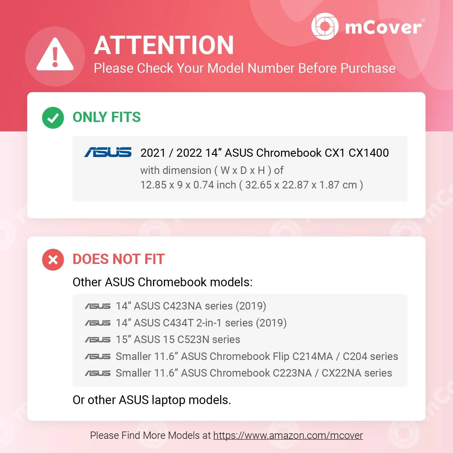 کاور محافظ mCover سازگار فقط با لپتاپهای 14 اینچی ASUS Chromebook CX1 (CX1400) سری 2021~2022 (مناسب برای مدلهای دیگر ASUS نیست) - بنفش کاور محافظ mCover سازگار فقط با لپتاپهای 14 اینچی ASUS Chromebook CX1 (CX1400) سری 2021~2022 (مناسب برای مدلهای دیگر ASUS نیست) - بنفش