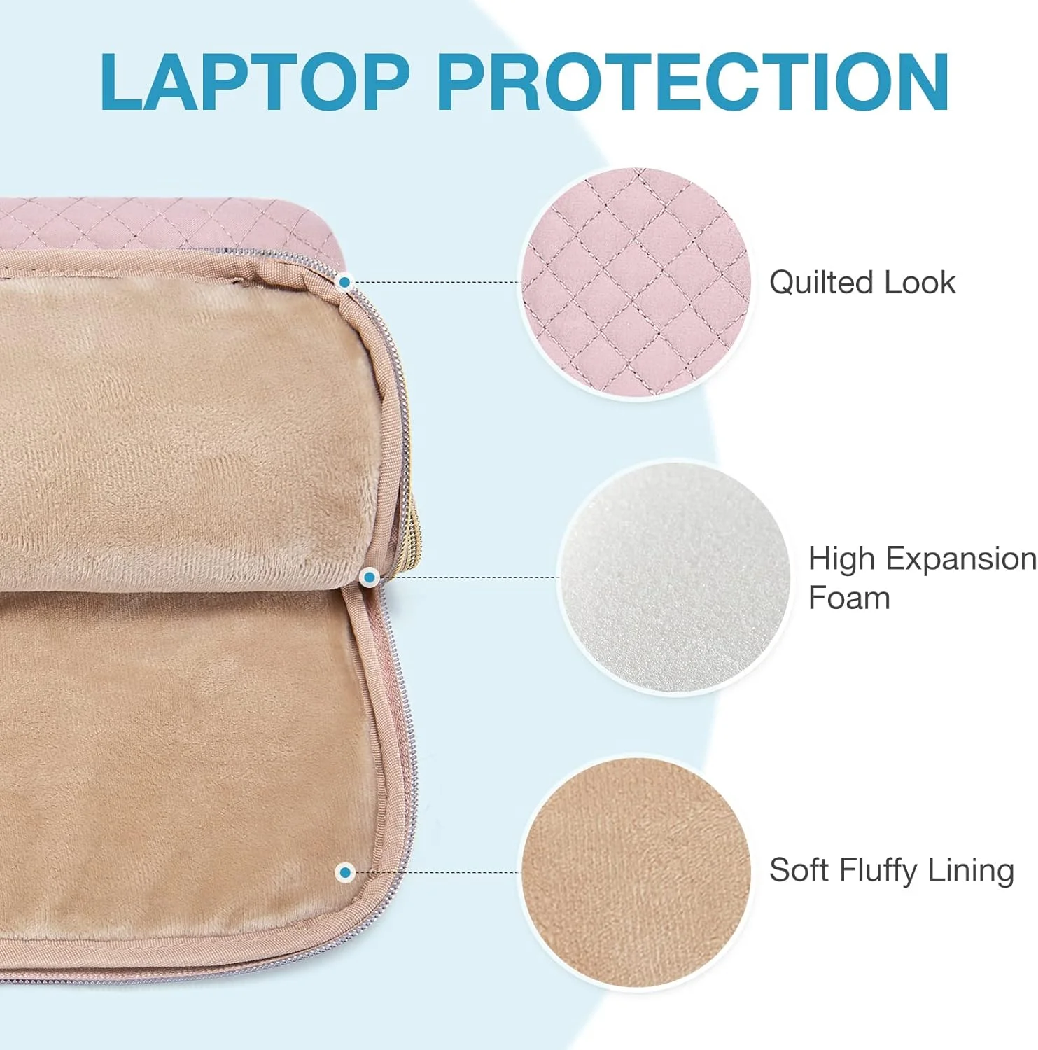 کیف لپ تاپ BAGSMART مناسب برای لپ تاپ 15.6 اینچی، سازگار با MacBook Pro 16 اینچی، HP 15.6 اینچی، Dell، Acer Aspire، Asus Notebook، کیف لپ تاپ سبک وزن زنانه با بند شانه، جیب و دسته، صورتی کیف لپ تاپ BAGSMART مناسب برای لپ تاپ 15.6 اینچی، سازگار با MacBook Pro 16 اینچی، HP 15.6 اینچی، Dell، Acer Aspire، Asus Notebook، کیف لپ تاپ سبک وزن زنانه با بند شانه، جیب و دسته، صورتی