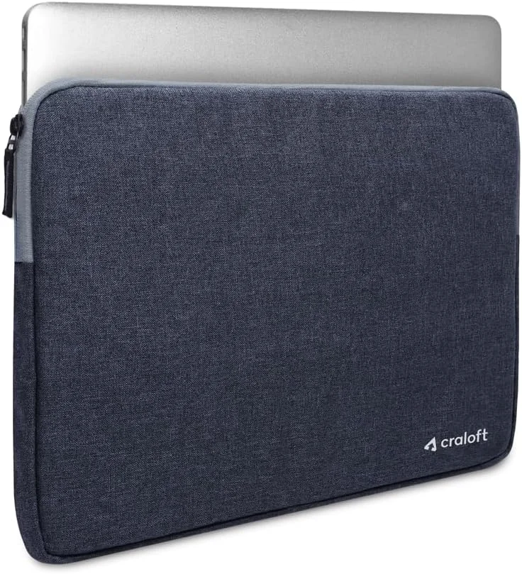 کاور لپ تاپ 14 اینچی پلی استر Craloft مناسب برای Dell/Hp/Asus/Lenovo/Acer (خاکستری_L26)