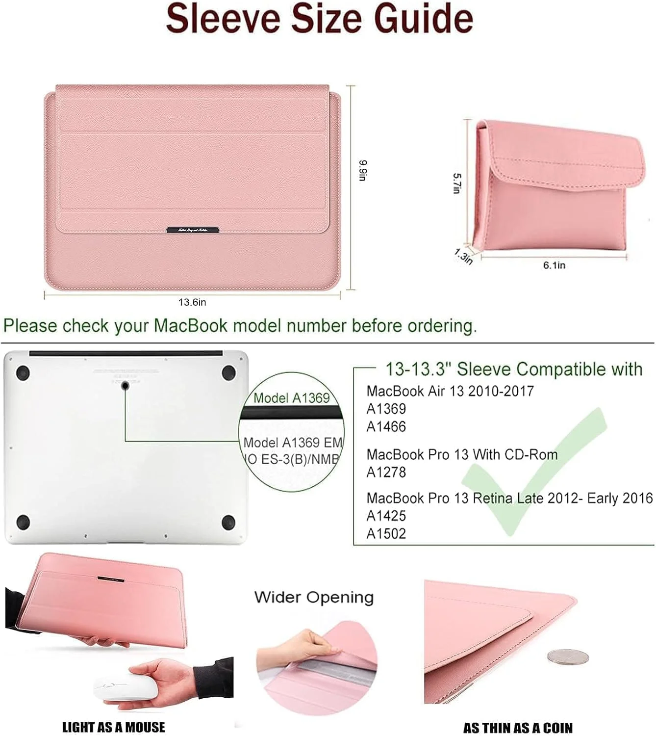 کیف آستین لپ تاپ 13-14 اینچی MAKINGTEC یونیورسال 2 در 1 با عملکرد استند، کیف لپ تاپ قابل حمل ضد آب سازگار با لپ تاپ ها و تبلت های 13-14 اینچی، چرم PU نرم (رزگلد) کیف آستین لپ تاپ 13-14 اینچی MAKINGTEC یونیورسال 2 در 1 با عملکرد استند، کیف لپ تاپ قابل حمل ضد آب سازگار با لپ تاپ ها و تبلت های 13-14 اینچی، چرم PU نرم (رزگلد)