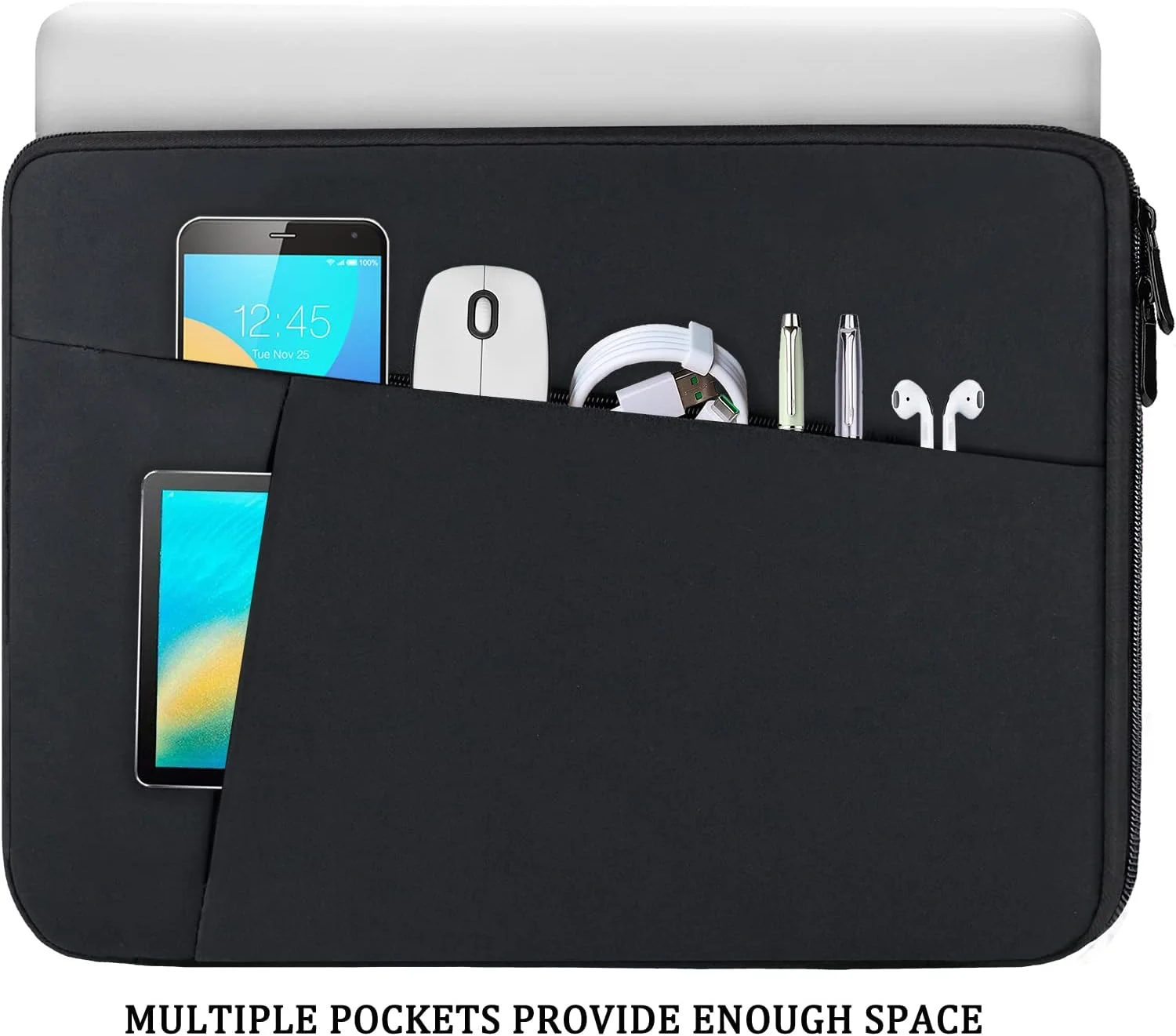 کیف لپ تاپ BOOEUDI، سایز 15.6 اینچ، مقاوم در برابر ضربه، کاور محافظ حمل لپ تاپ با جیب جلویی، کیف دستی لپ تاپ برای لپ تاپ های 15.6 اینچی HP، Dell، Acer، Asus، نوت بوک، مشکی کیف لپ تاپ BOOEUDI، سایز 15.6 اینچ، مقاوم در برابر ضربه، کاور محافظ حمل لپ تاپ با جیب جلویی، کیف دستی لپ تاپ برای لپ تاپ های 15.6 اینچی HP، Dell، Acer، Asus، نوت بوک، مشکی