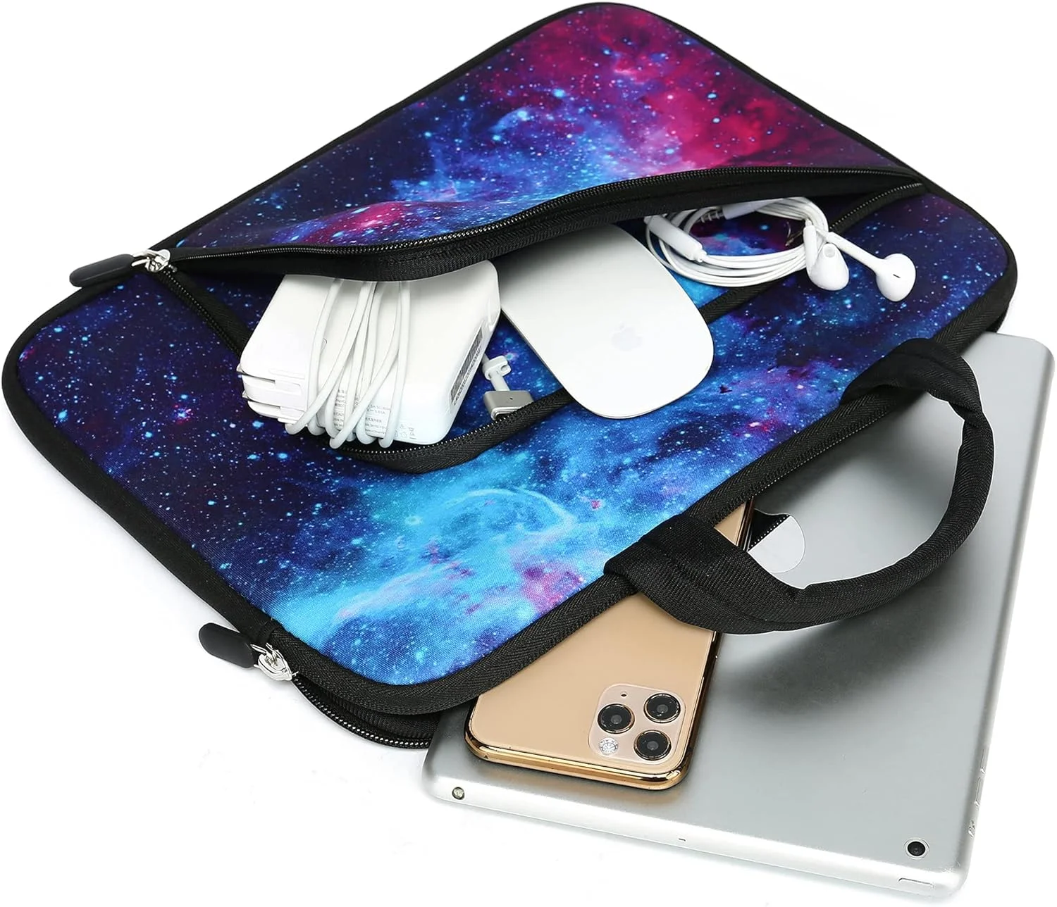 کیف لپ تاپ دسته دار 14 15 15.4 15.6 اینچی، محافظ کامپیوتر، کیف نگهدارنده، آستین نوت بوک، روکش نئوپرن، کیف حمل نرم با جیب های اضافی برای دل لنوو توشیبا اچ پی کروم بوک ایسوس ایسر (کهکشان) کیف لپ تاپ دسته دار 14 15 15.4 15.6 اینچی، محافظ کامپیوتر، کیف نگهدارنده، آستین نوت بوک، روکش نئوپرن، کیف حمل نرم با جیب های اضافی برای دل لنوو توشیبا اچ پی کروم بوک ایسوس ایسر (کهکشان)