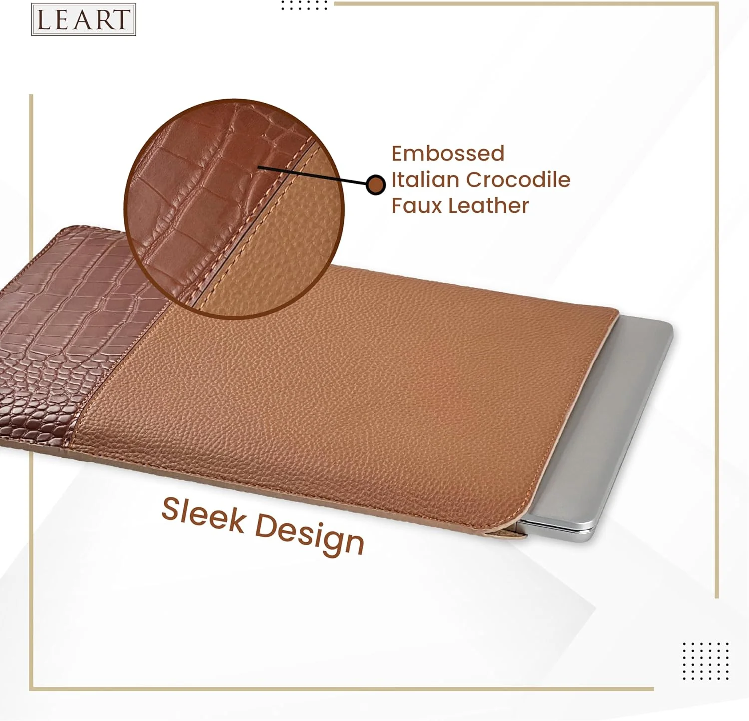 کاور لپ تاپ چرمی LEART سایز 13-14 اینچ | کاور ضد آب برای مک بوک ایر/پرو، دل، اچ پی، لنوو، کروم بوک | کاور لپ تاپ مردانه و زنانه | کیف لپ تاپ | طراحی شیک و بادوام (کاراملی) کاور لپ تاپ چرمی LEART سایز 13-14 اینچ | کاور ضد آب برای مک بوک ایر/پرو، دل، اچ پی، لنوو، کروم بوک | کاور لپ تاپ مردانه و زنانه | کیف لپ تاپ | طراحی شیک و بادوام (کاراملی)