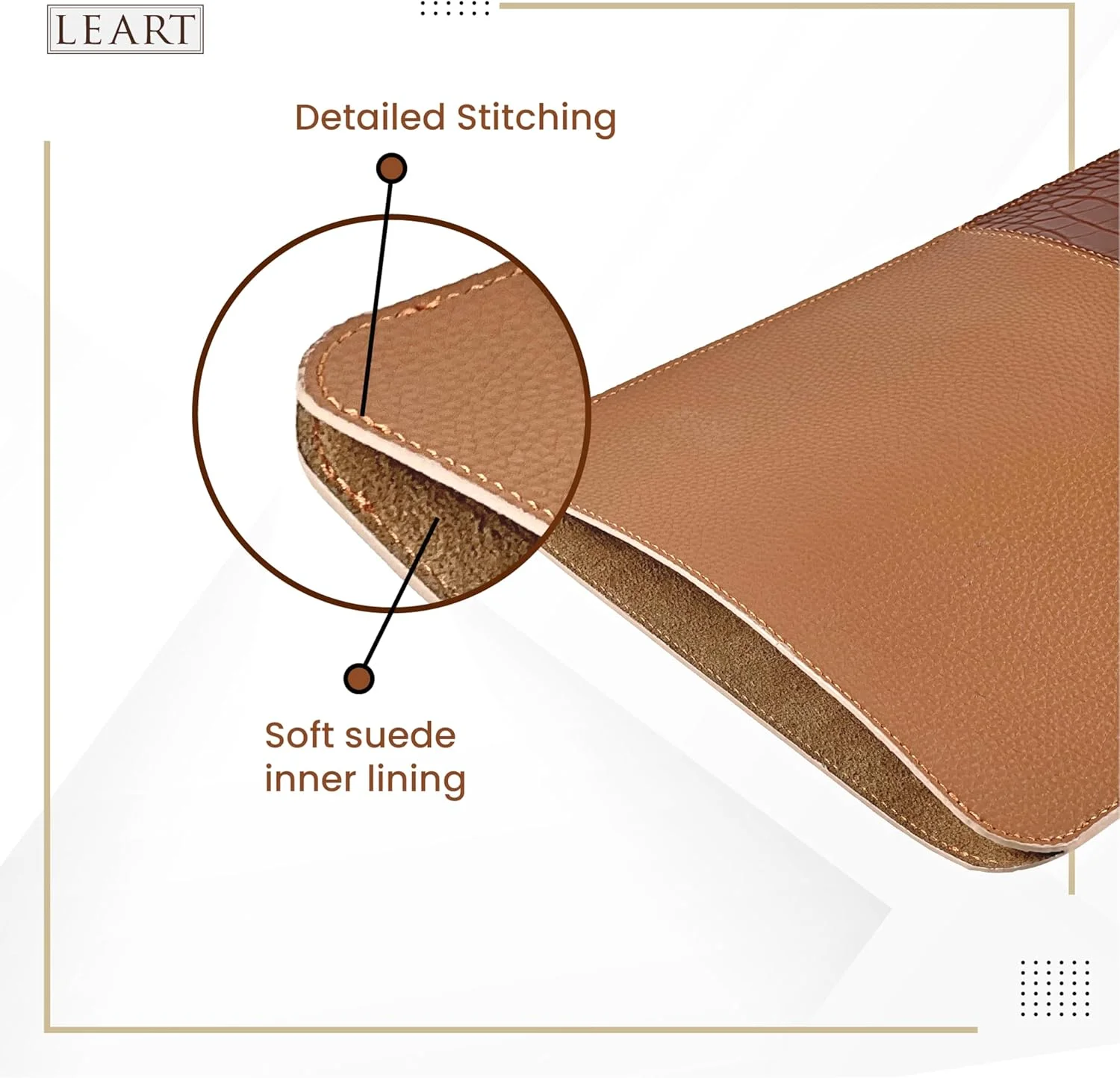 کاور لپ تاپ چرمی LEART سایز 13-14 اینچ | کاور ضد آب برای مک بوک ایر/پرو، دل، اچ پی، لنوو، کروم بوک | کاور لپ تاپ مردانه و زنانه | کیف لپ تاپ | طراحی شیک و بادوام (کاراملی) کاور لپ تاپ چرمی LEART سایز 13-14 اینچ | کاور ضد آب برای مک بوک ایر/پرو، دل، اچ پی، لنوو، کروم بوک | کاور لپ تاپ مردانه و زنانه | کیف لپ تاپ | طراحی شیک و بادوام (کاراملی)