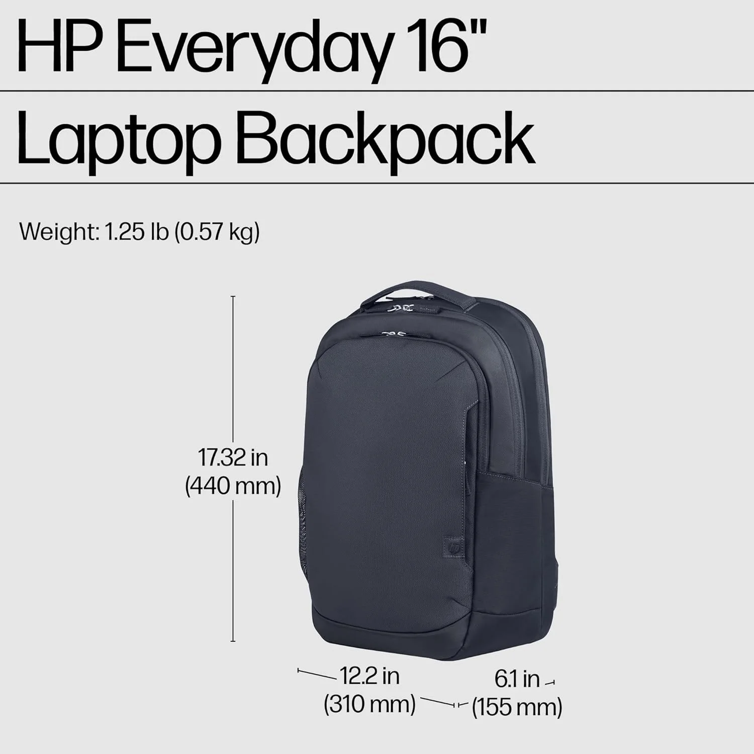 کیف کوله پشتی HP، خاکستری، 16 اینچ کیف کوله پشتی HP، خاکستری، 16 اینچ
